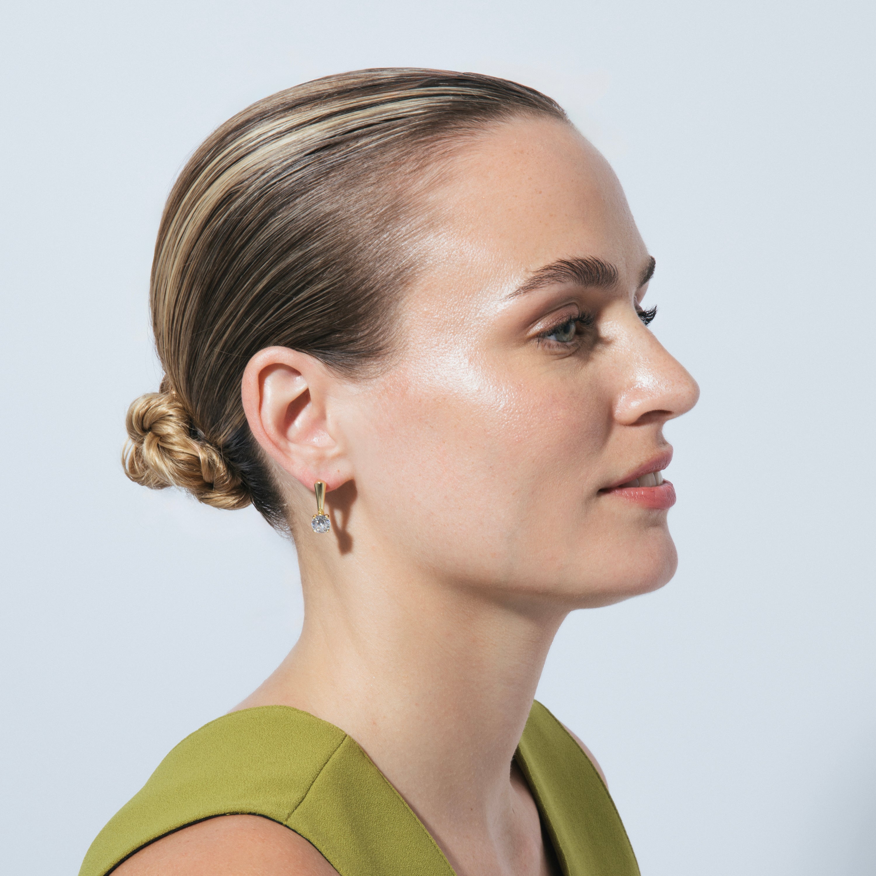 Pendientes acabado en oro amarillo 18k - Lason