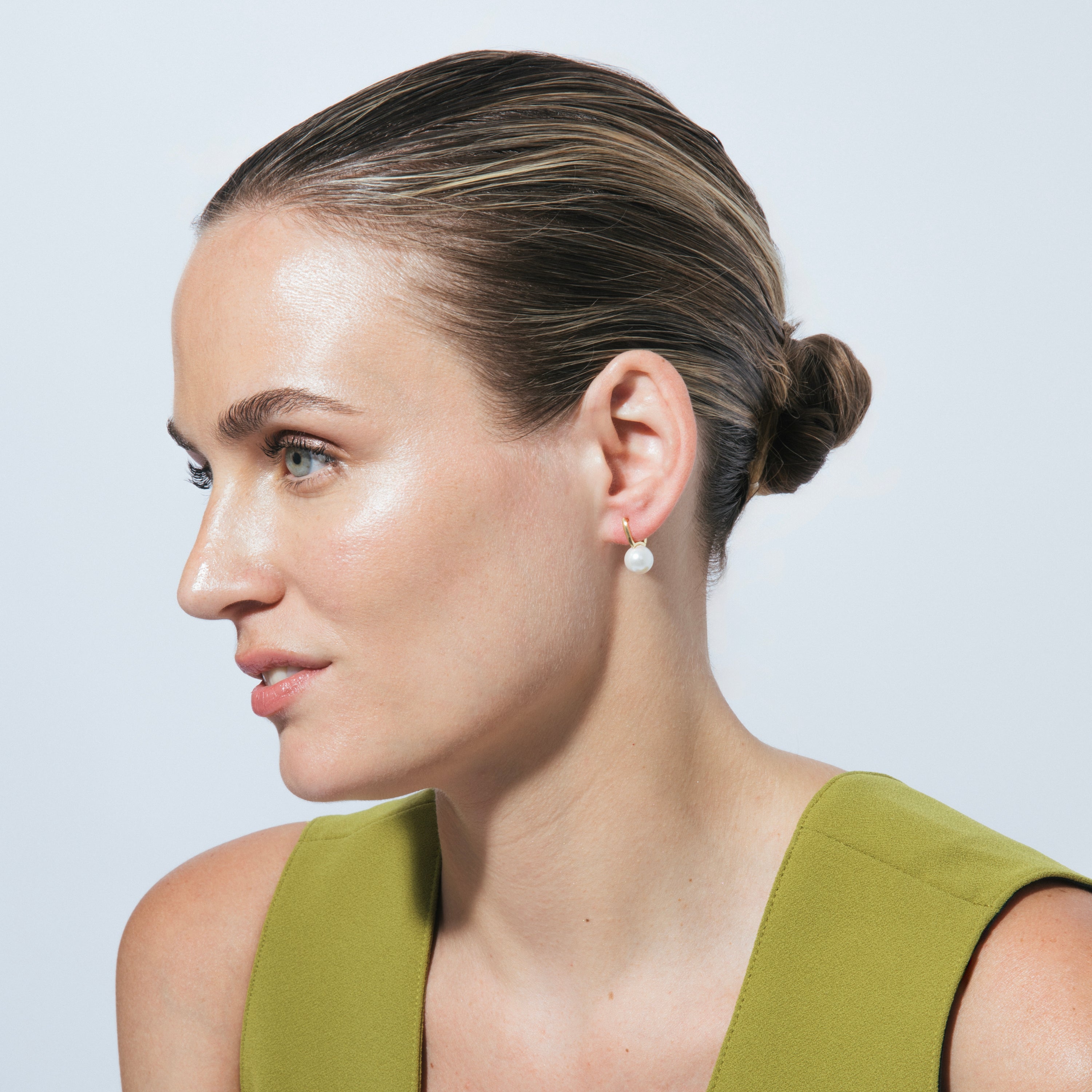 Pendientes acabado en oro amarillo 18k - Siansa