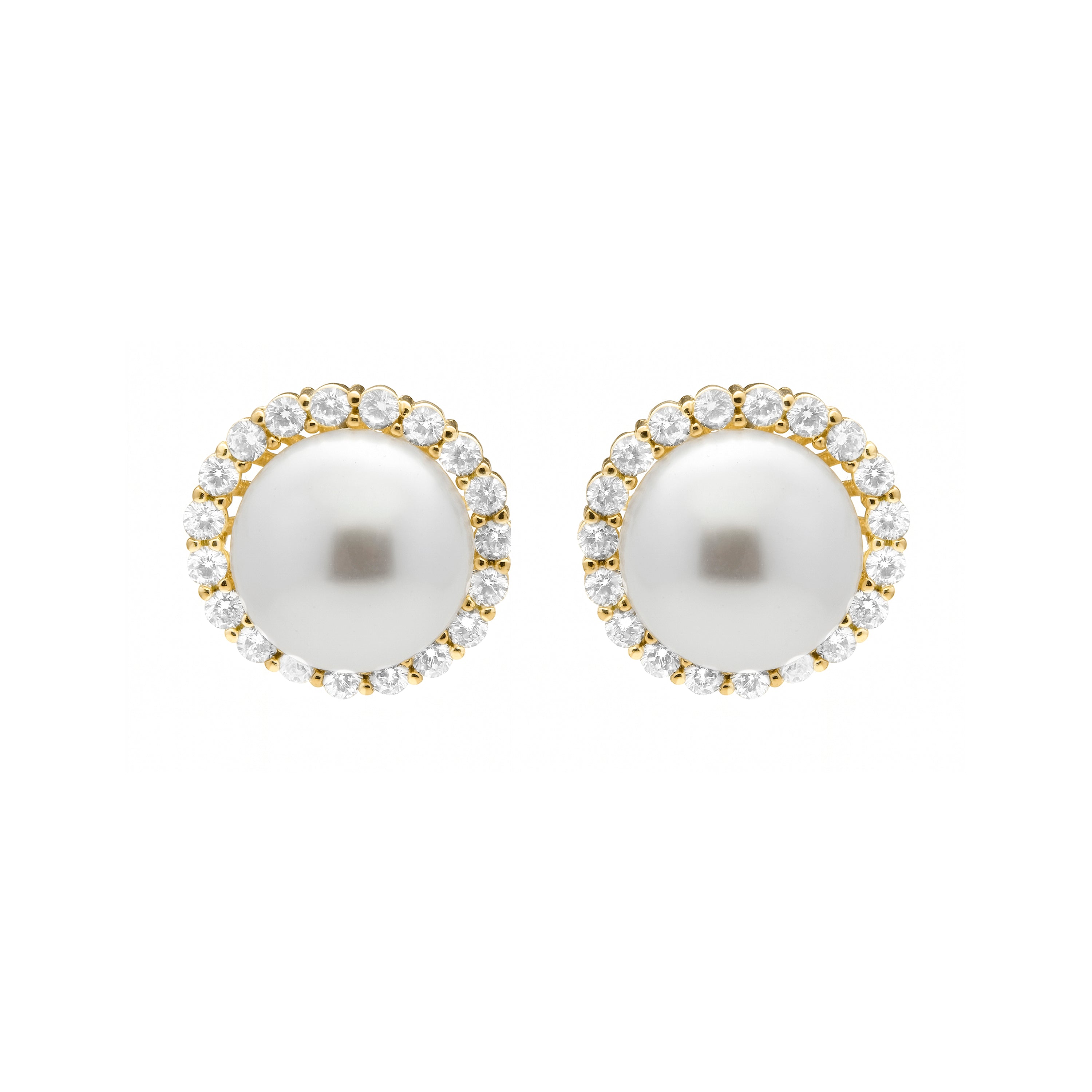 Pendientes acabado en oro amarillo 18k - Nyma