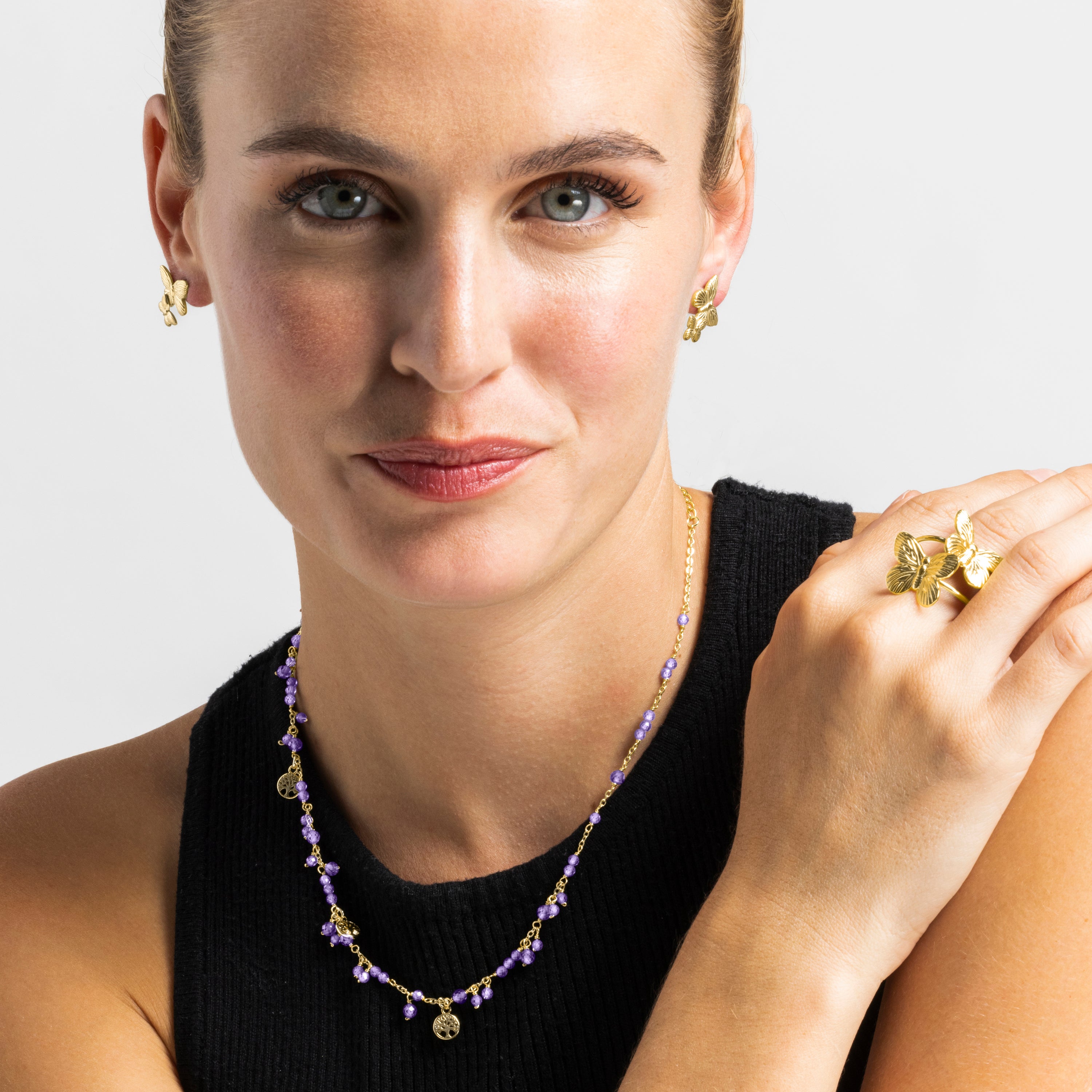 Anillo acabado oro 18k - Yigba