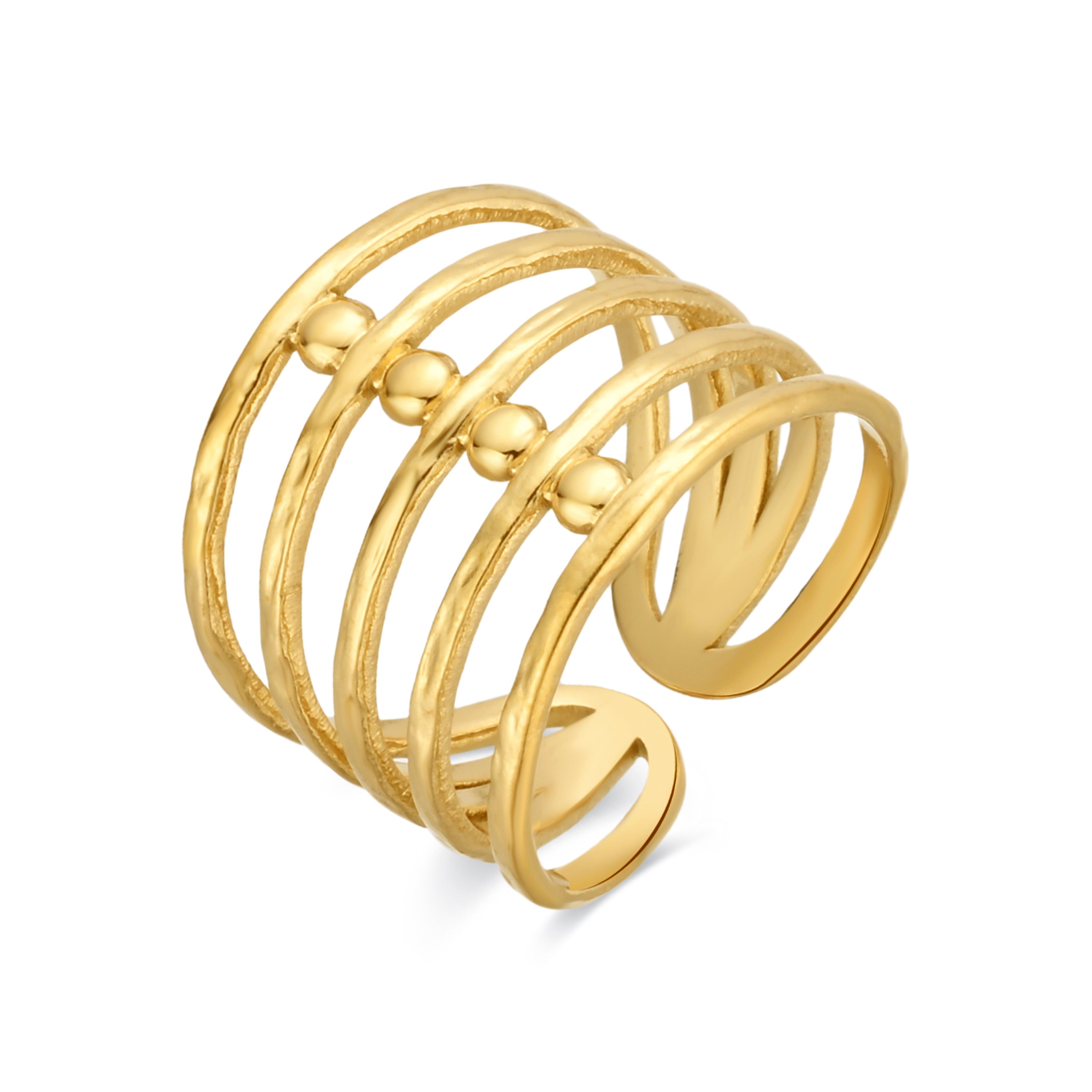 Anillo acabado en oro amarillo 18k - Tagan