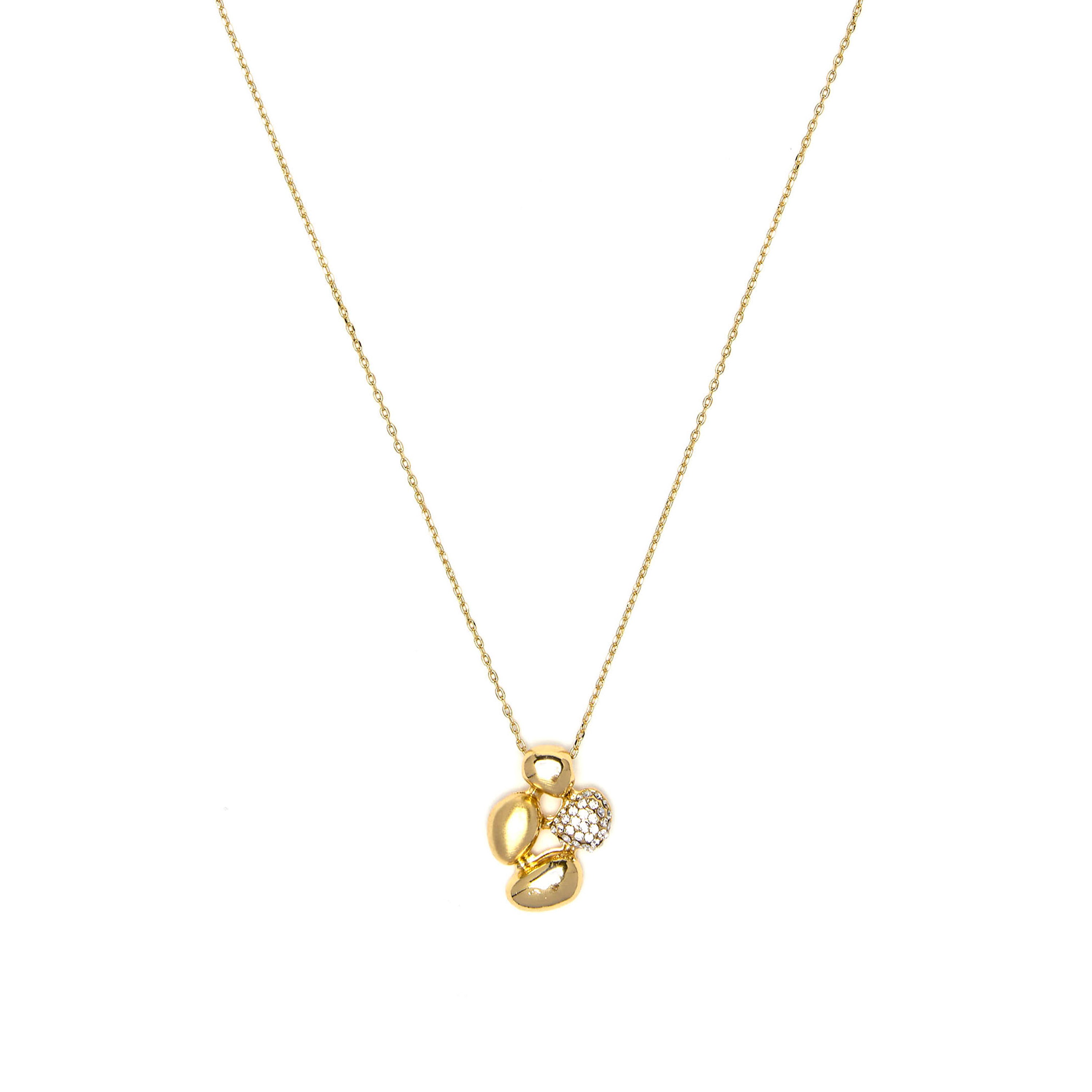 Collar de Circonita Brillante acabado en oro amarillo 18k - Kinfre