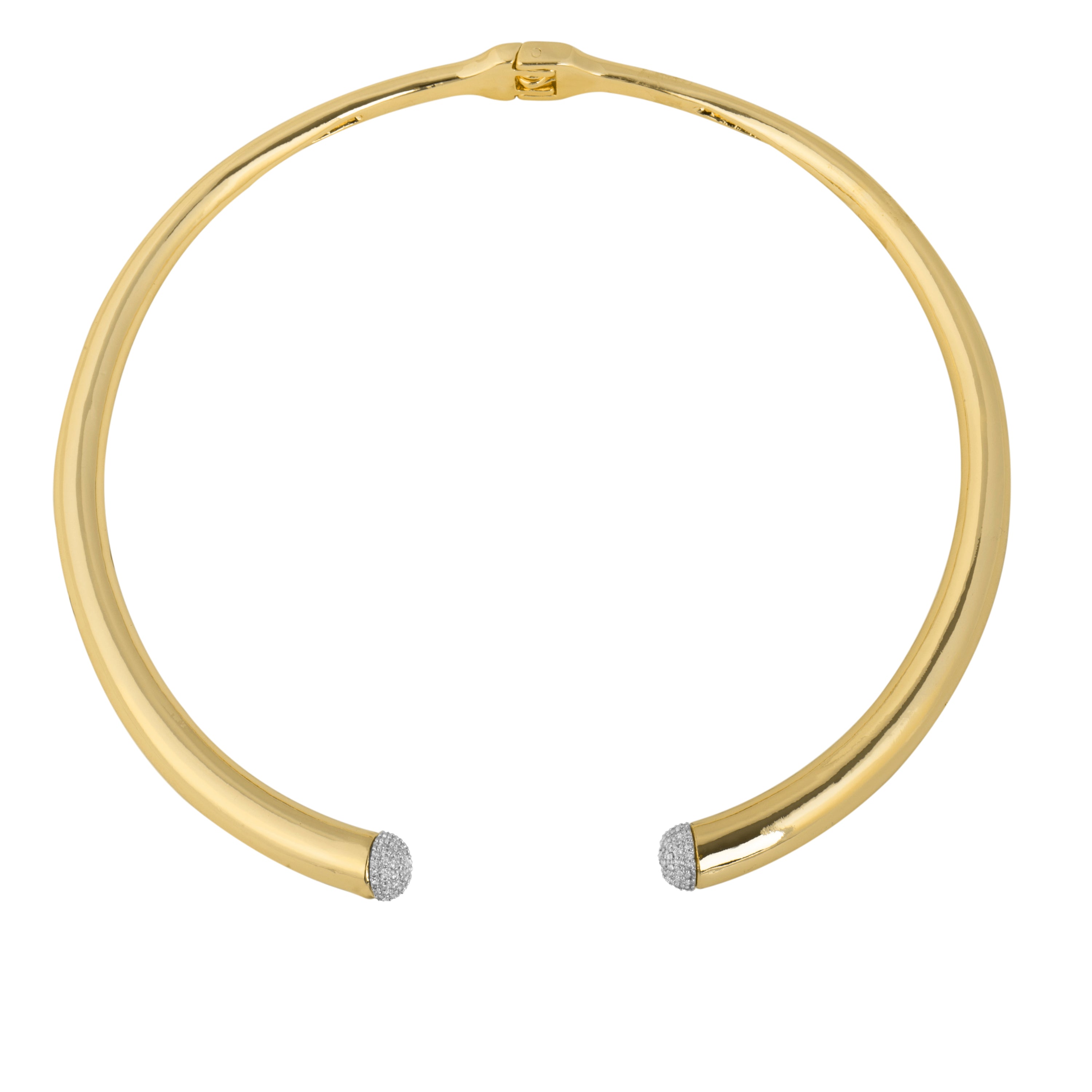 Collar de Circonita Brillante acabado en oro amarillo de 18k - Pharra