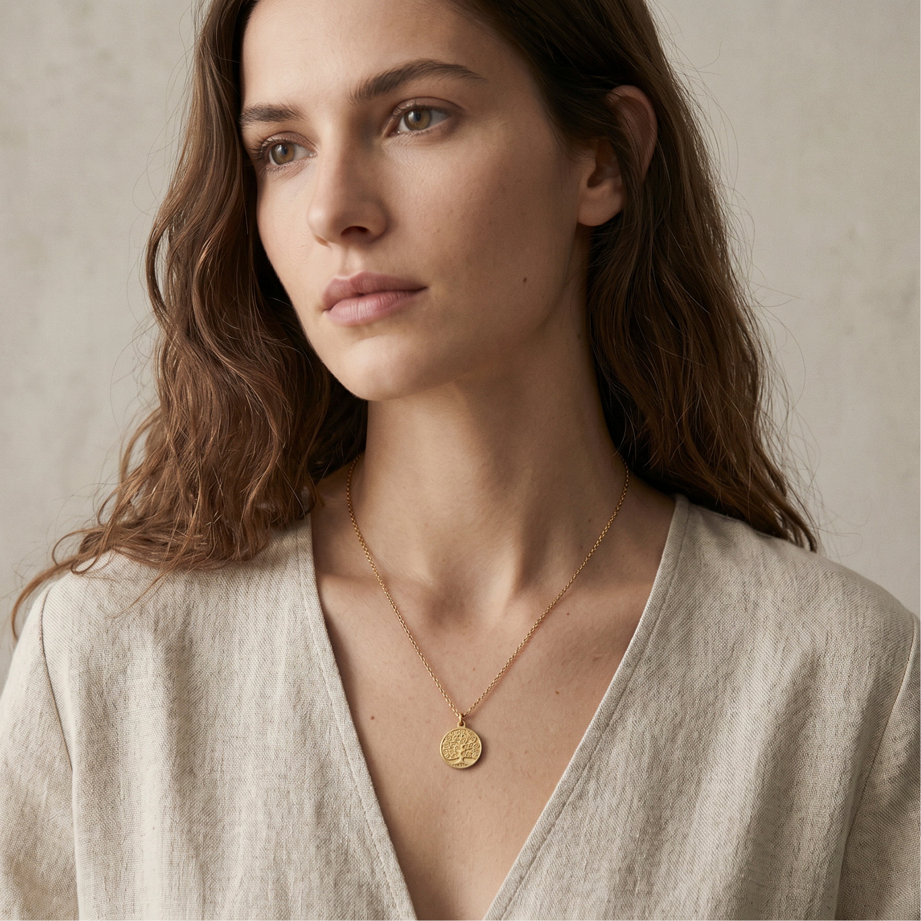 Collar acabado en oro amarillo de 18k - Neser