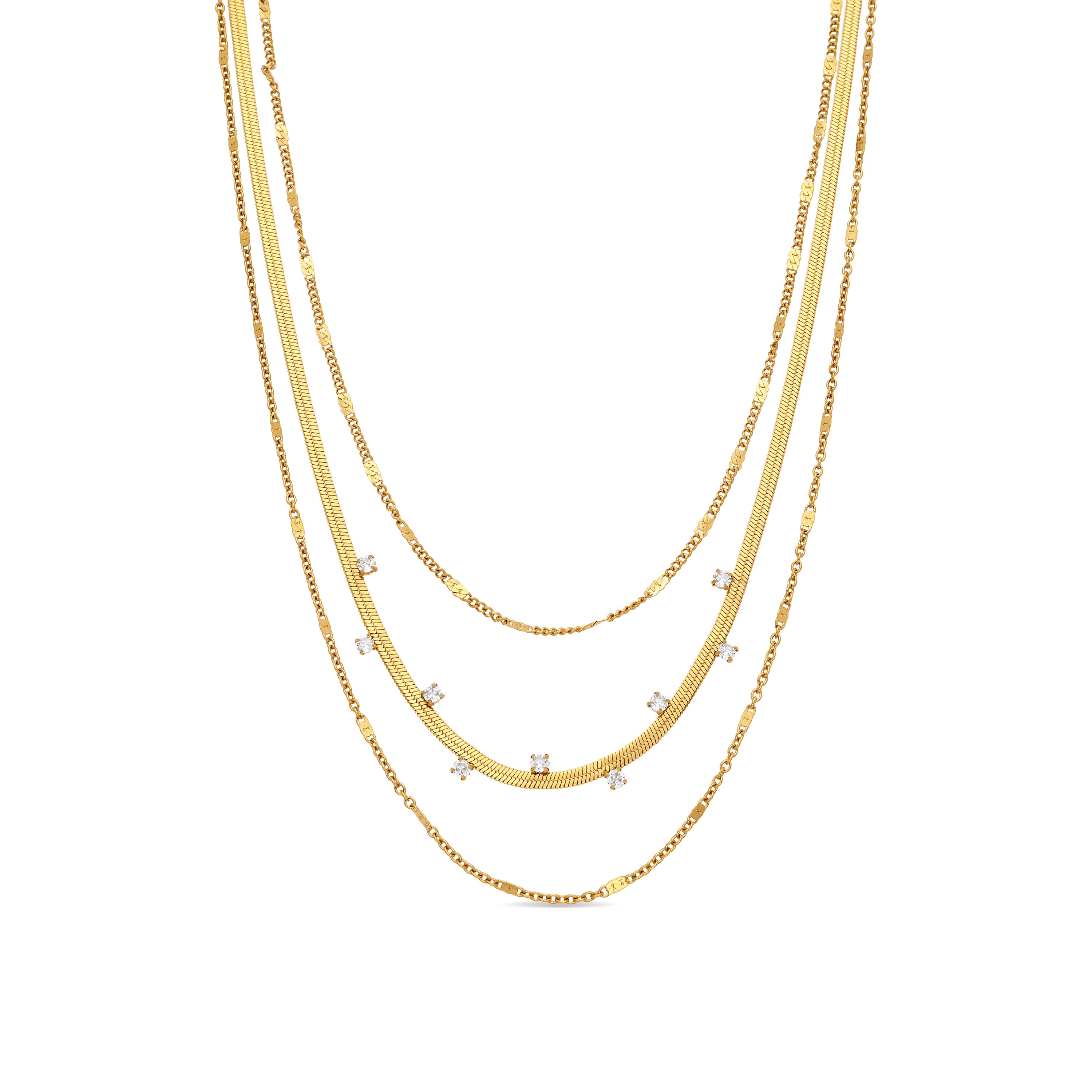 Collar acabado en oro amarillo de 18k - Ulagos