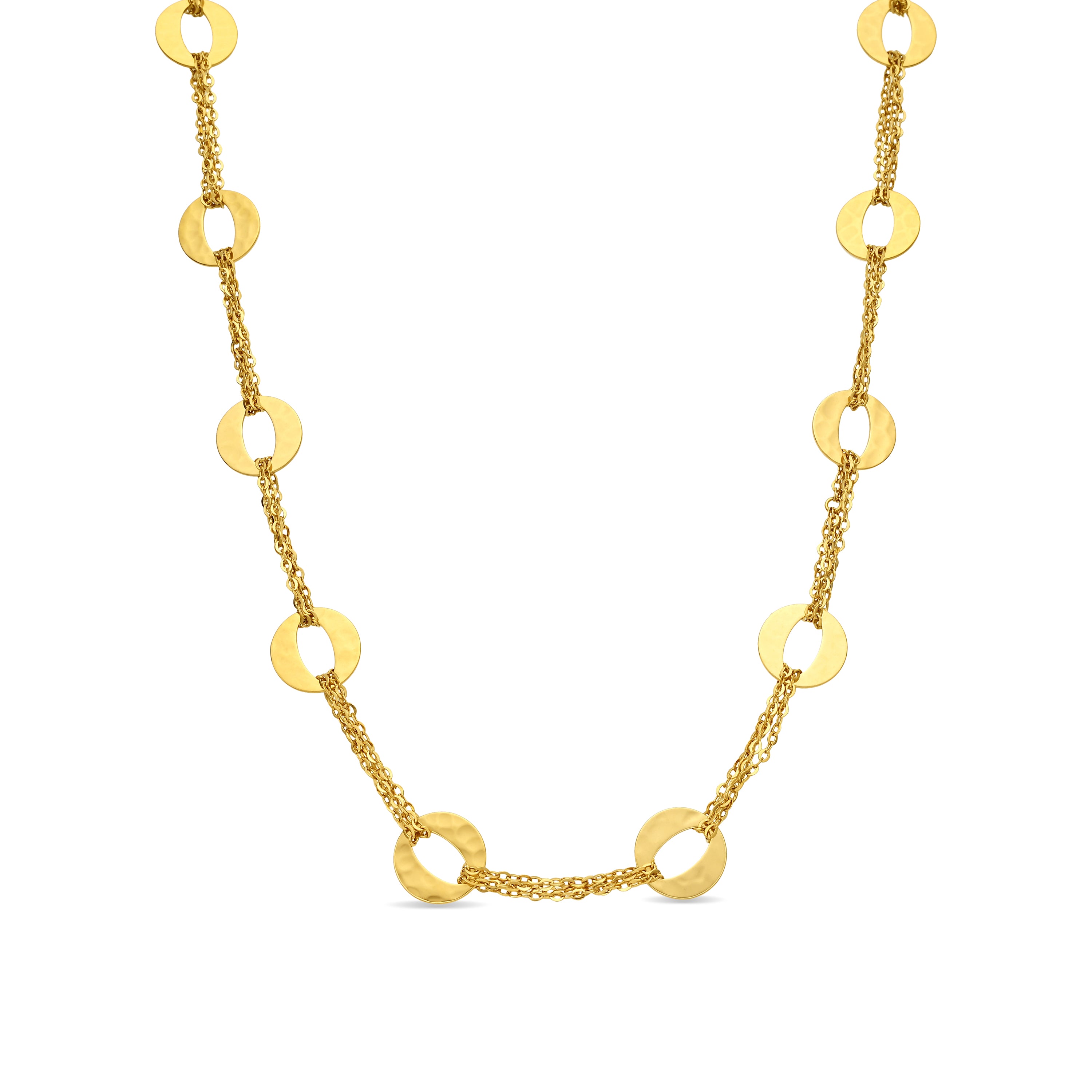 Collar acabado en oro amarillo de 18k - Tsalib