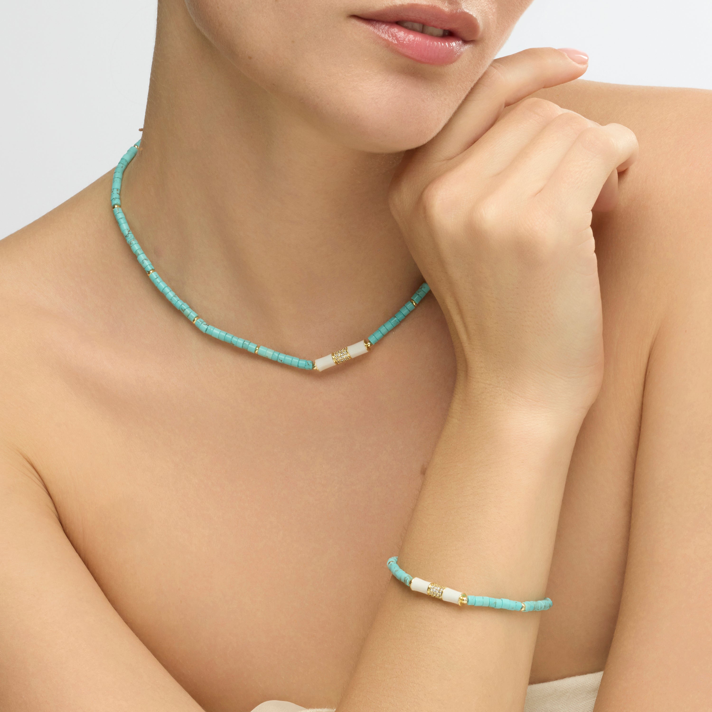 Collana finitura oro giallo 18k e Onice - Asmi