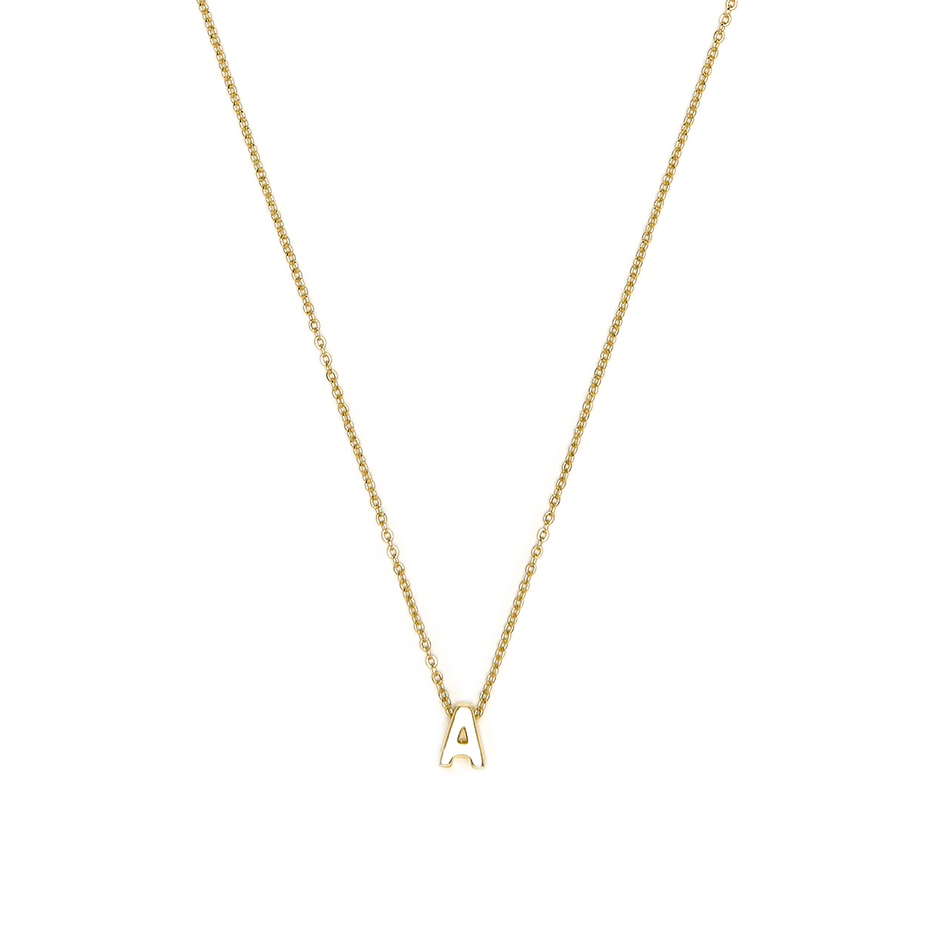 Collar acabado oro amarillo 18k - Alphabet