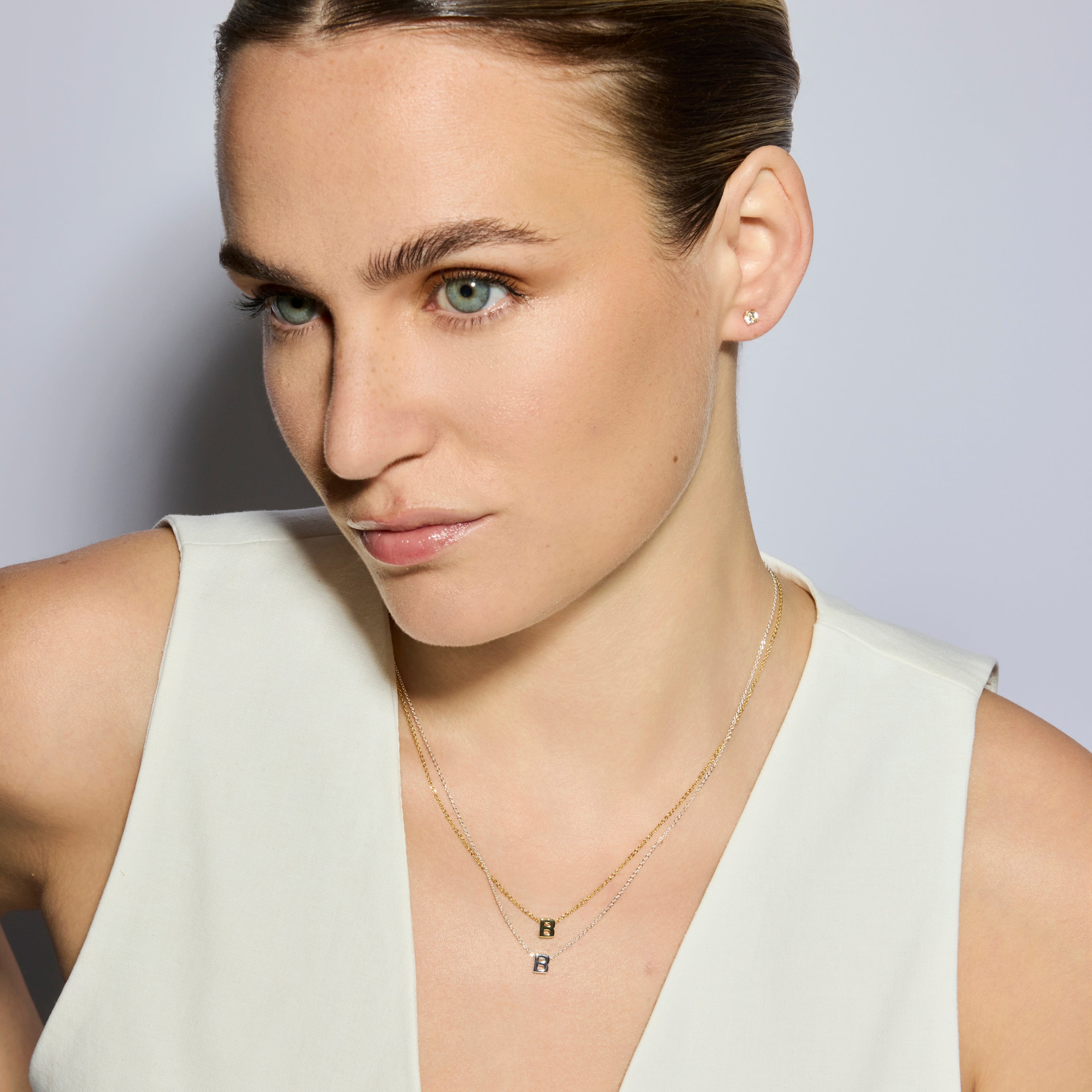 Collar acabado oro amarillo 18k - Alphabet