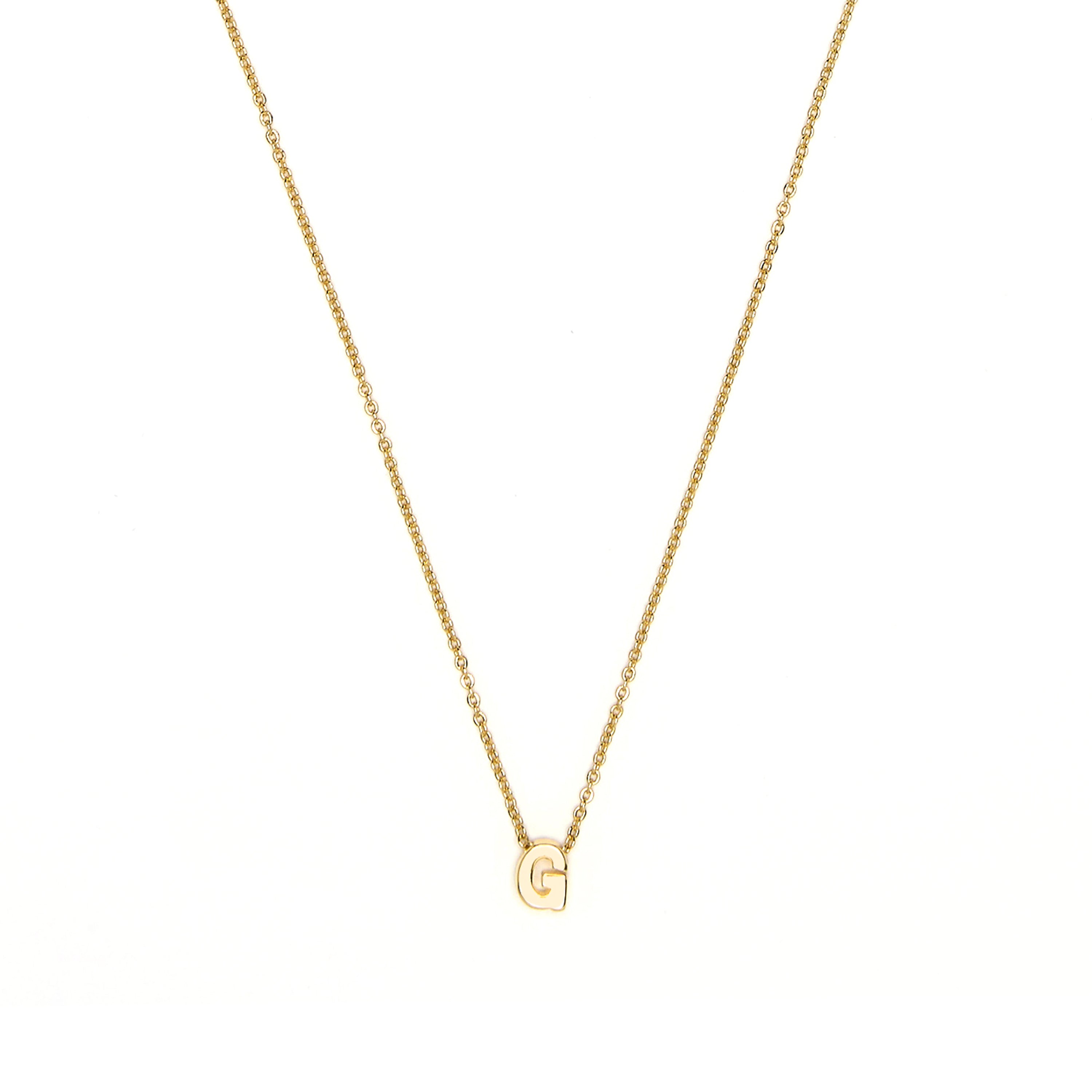 Collar acabado oro amarillo 18k - Alphabet