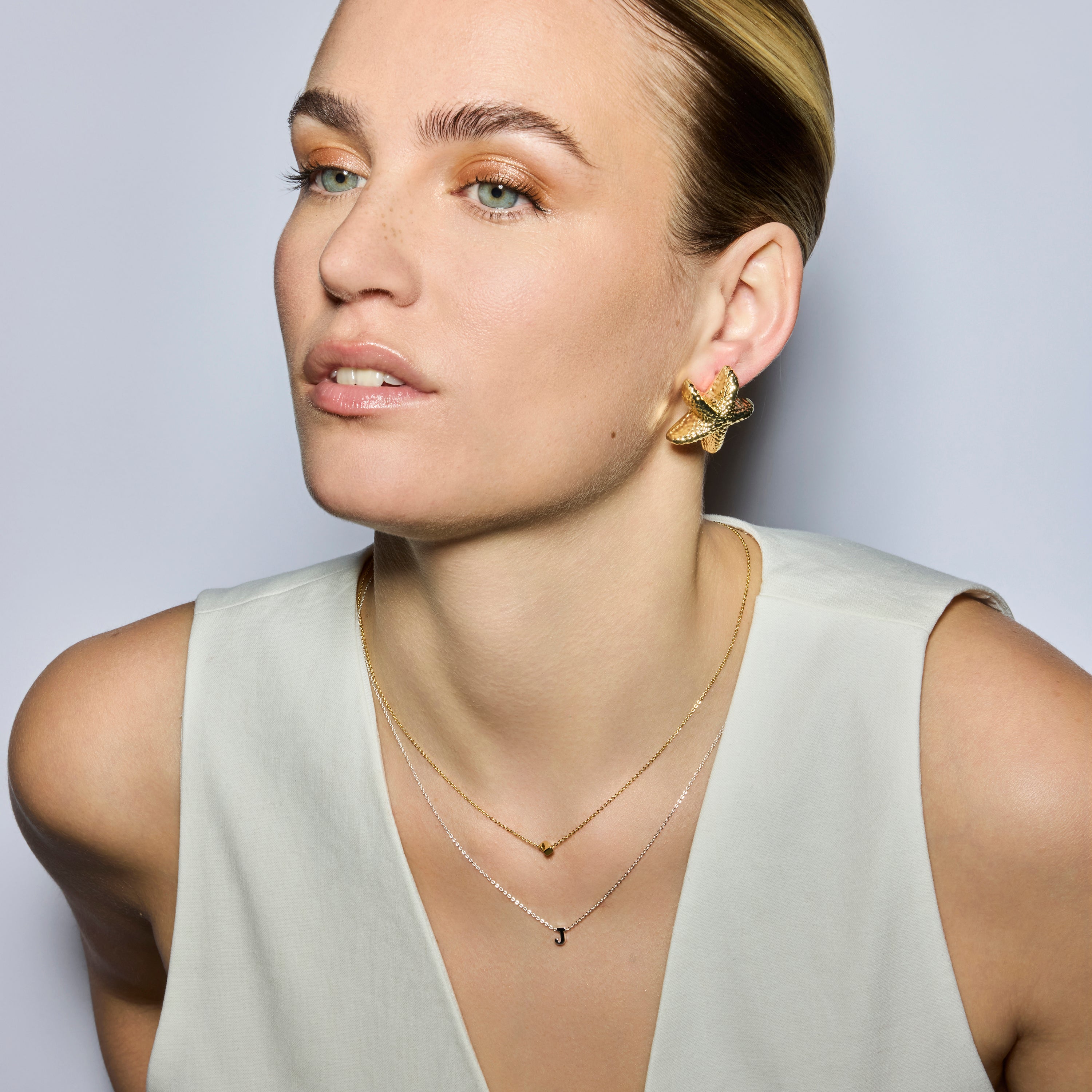 Collar acabado oro amarillo 18k - Alphabet