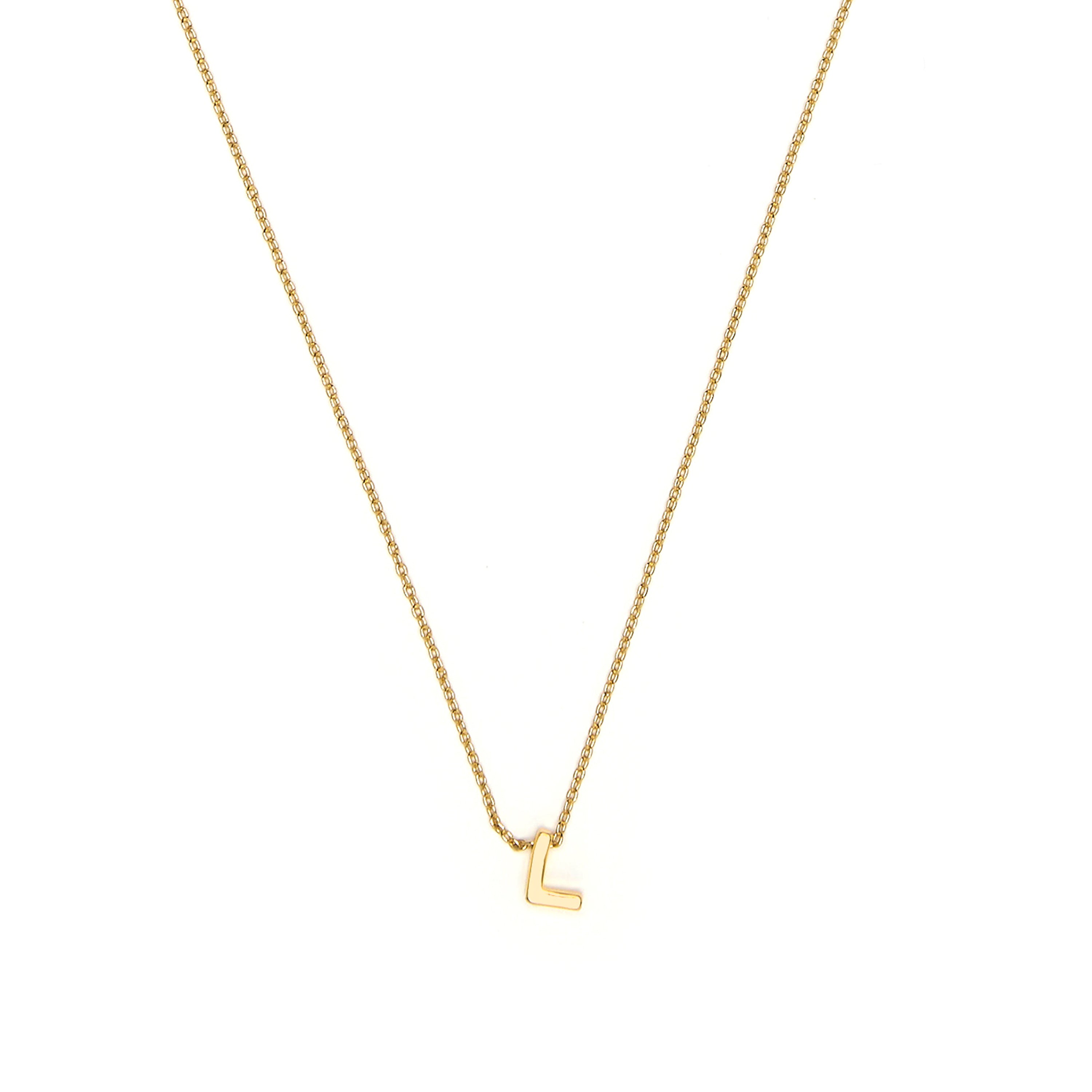 Collar acabado oro amarillo 18k - Alphabet