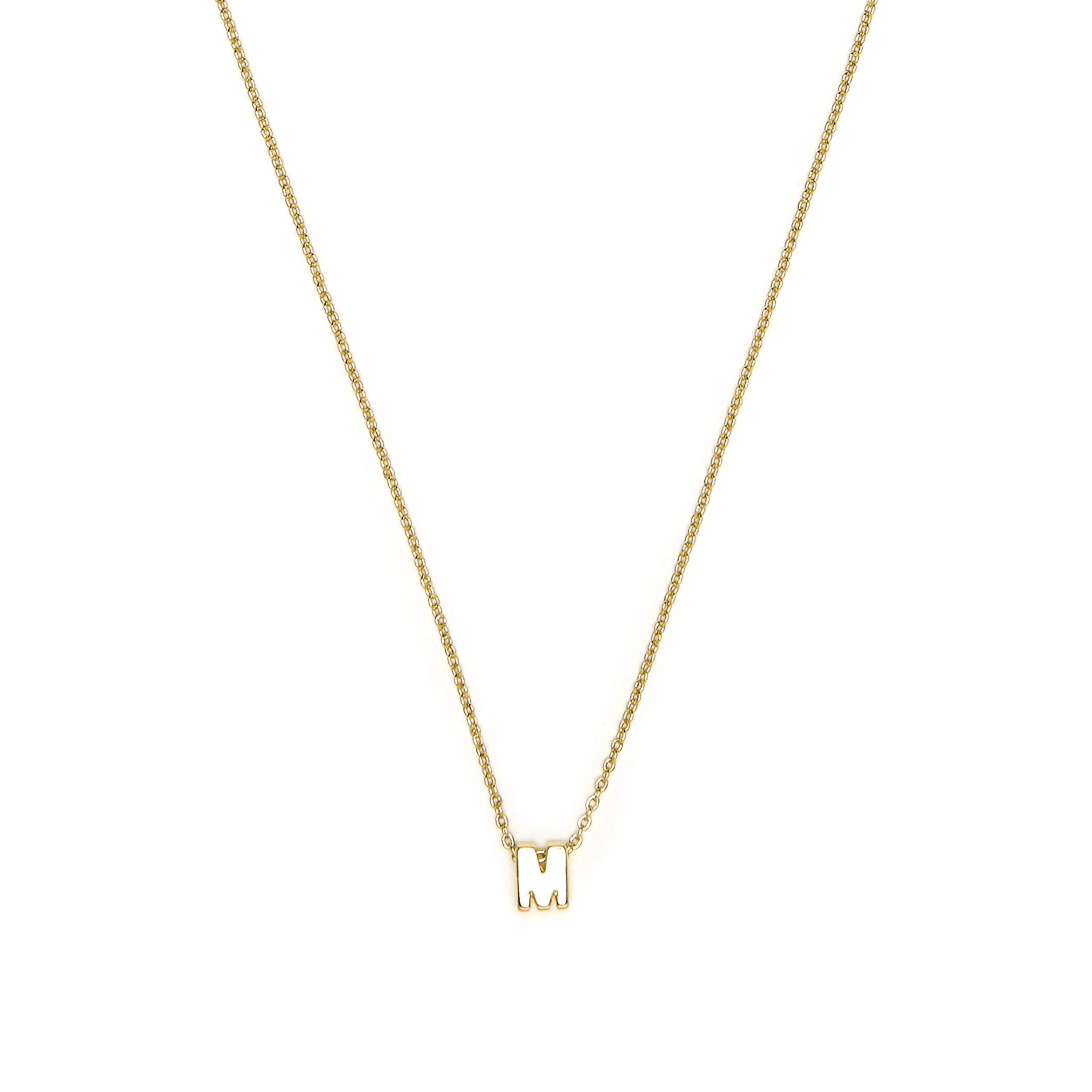 Collar acabado oro amarillo 18k - Alphabet