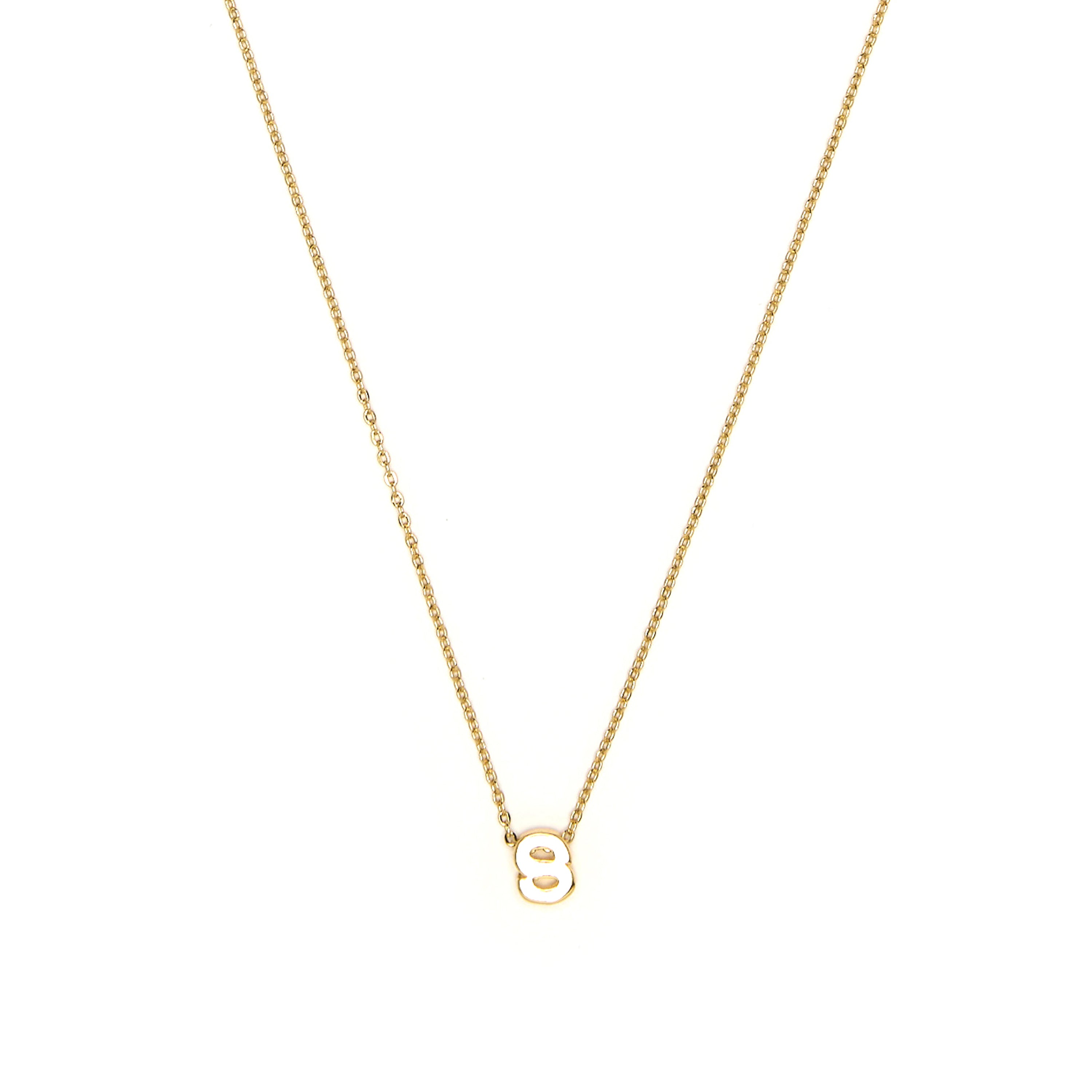 Collar acabado oro amarillo 18k - Alphabet