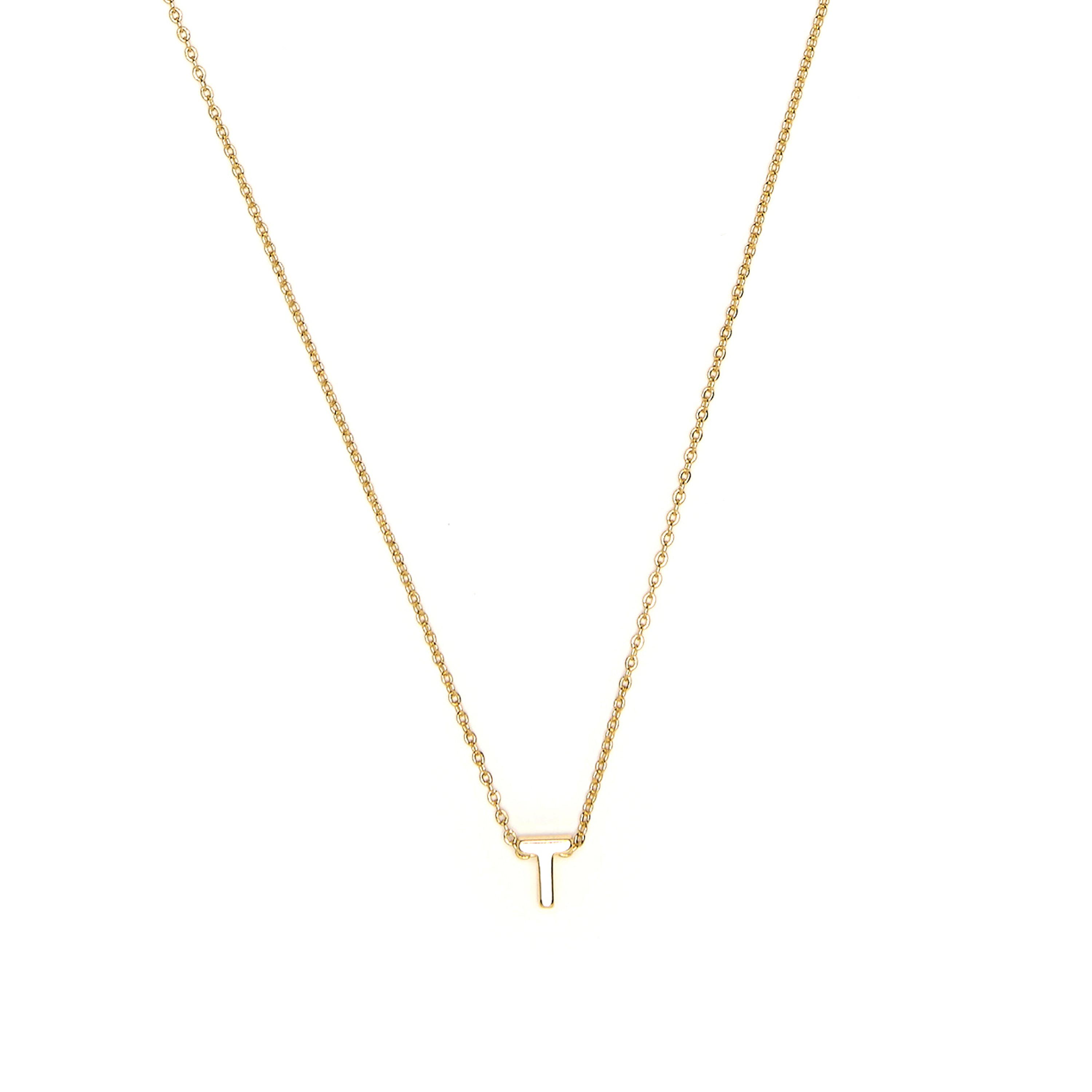 Collar acabado oro amarillo 18k - Alphabet