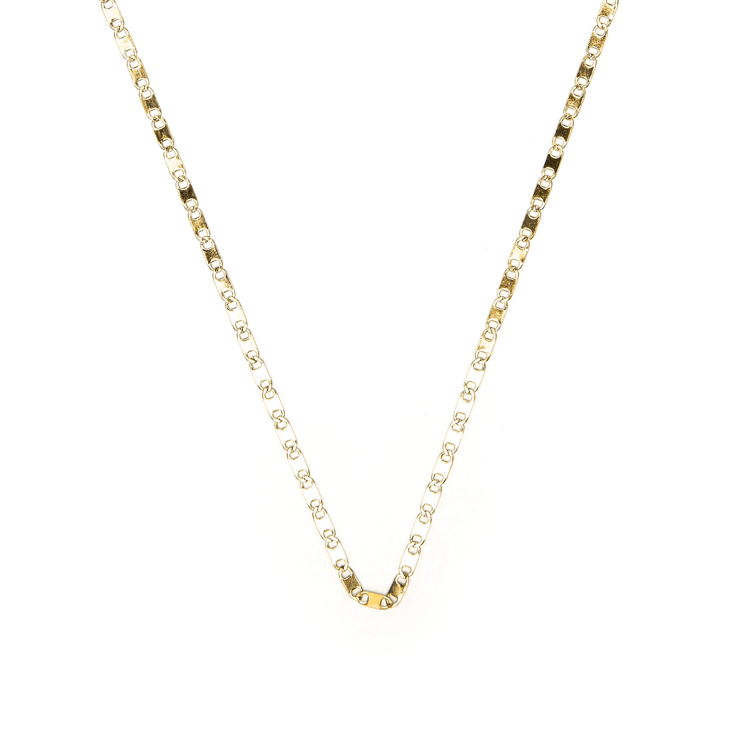 Collar de 42cm acabado en oro amarillo de 18k - Hiu