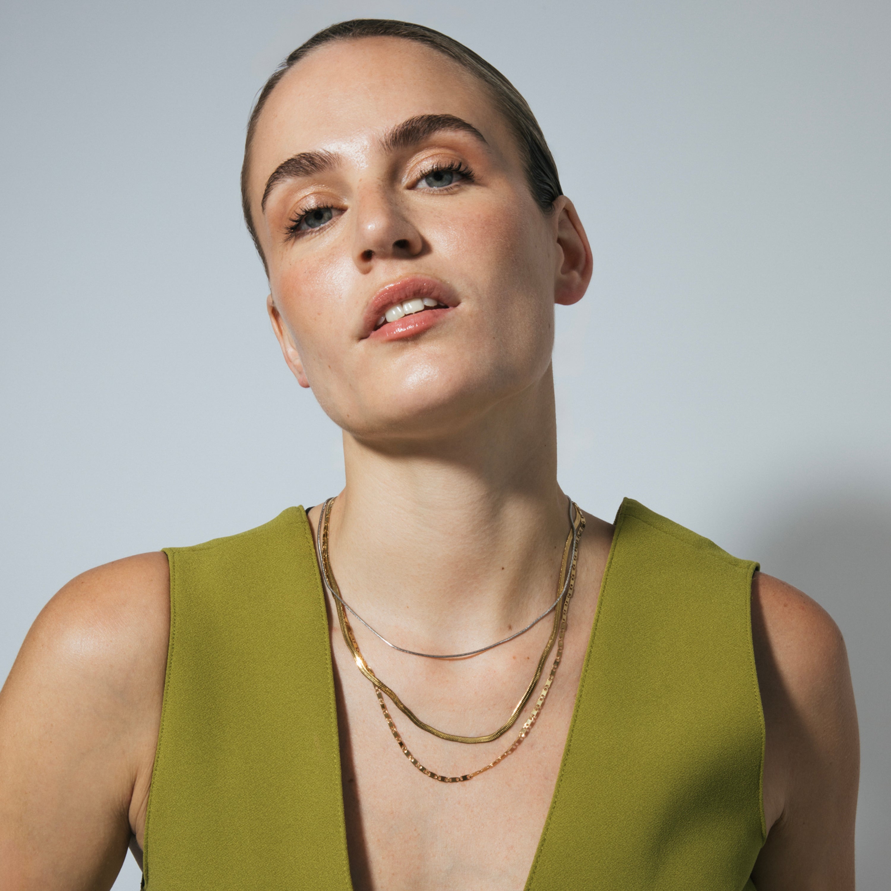 Collar de 45cm acabado en oro amarillo de 18k - Turaki