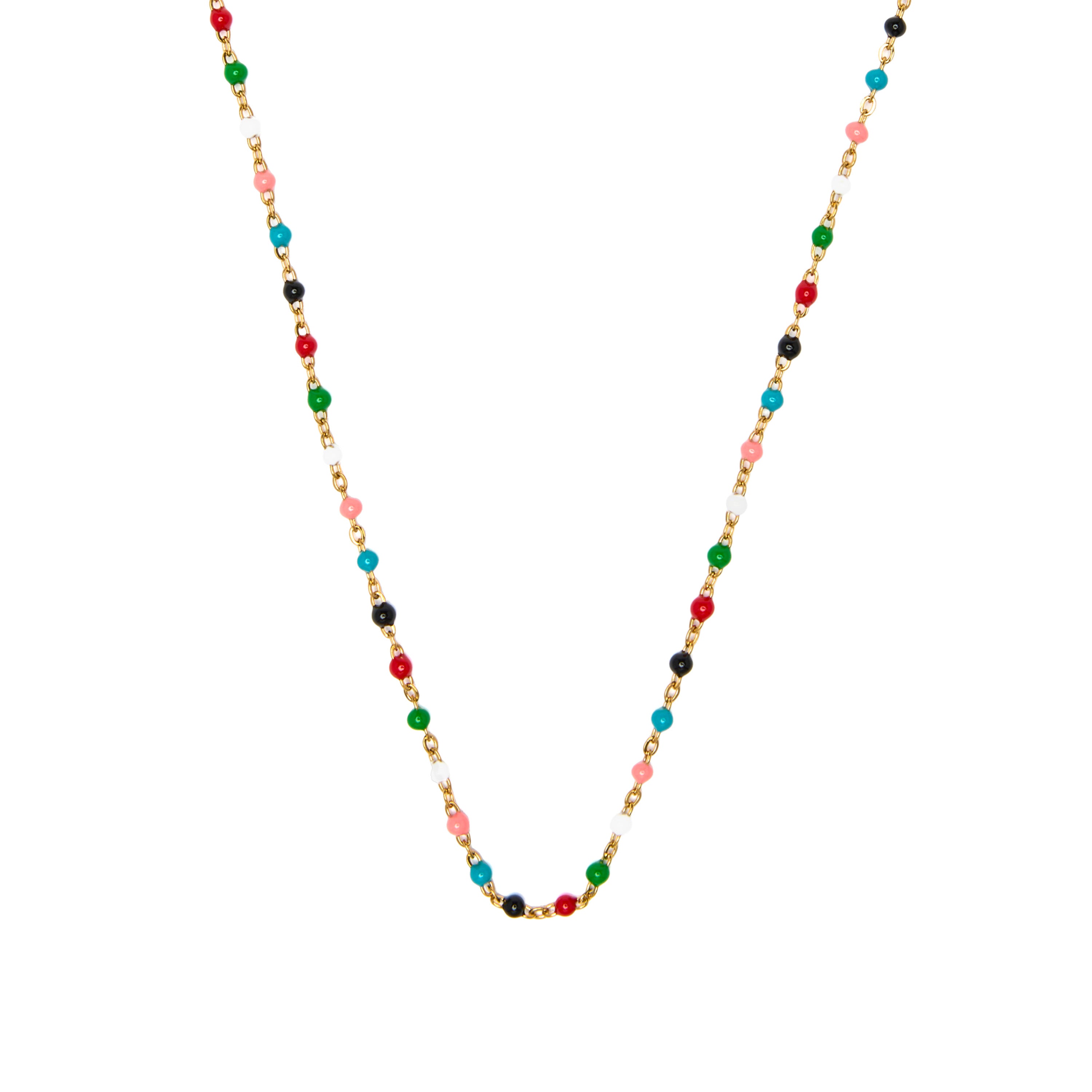 Collar de 45cm acabado en oro amarillo de 18k - Ahaki