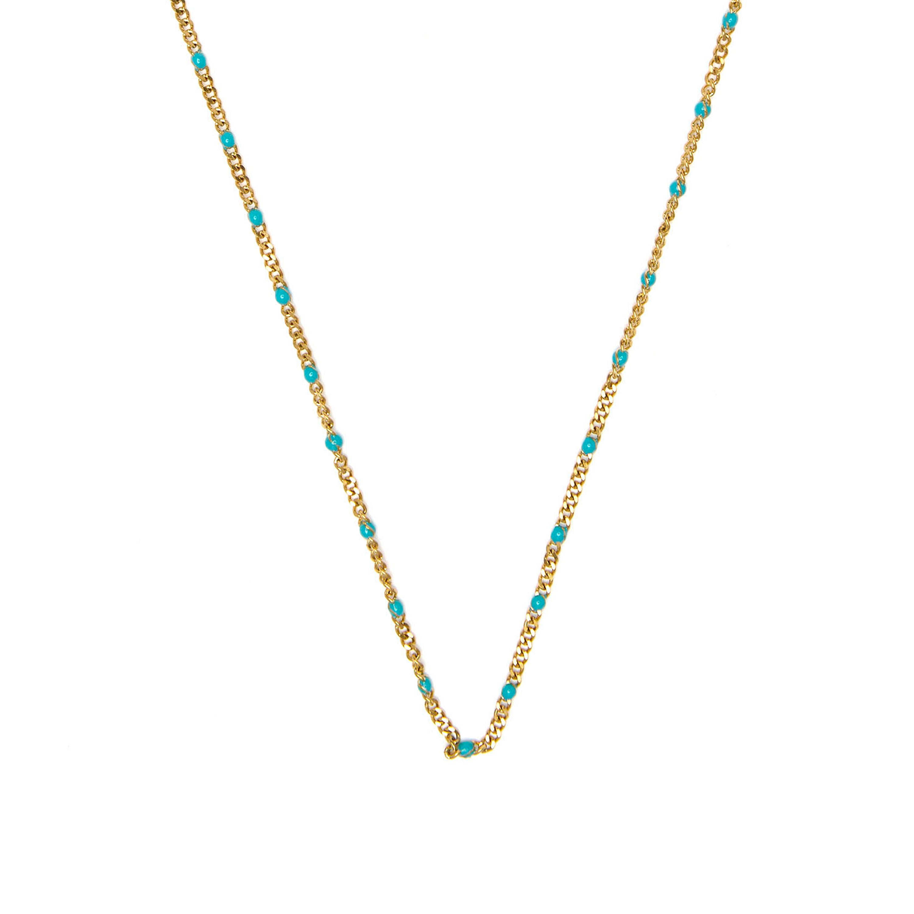 Collar de 45cm acabado en oro amarillo de 18k - Abma