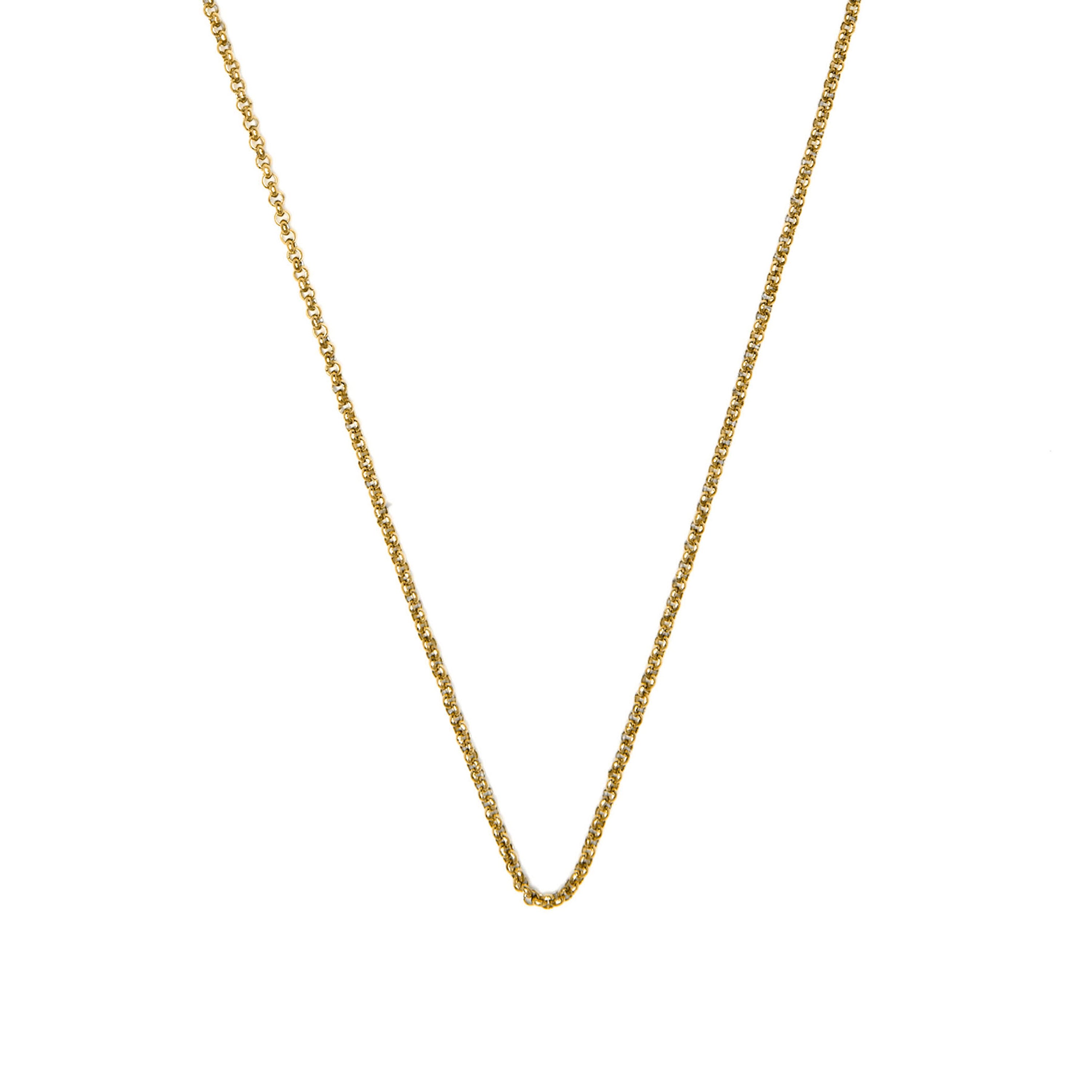 Collar de 45cm acabado en oro amarillo de 18k - Akido