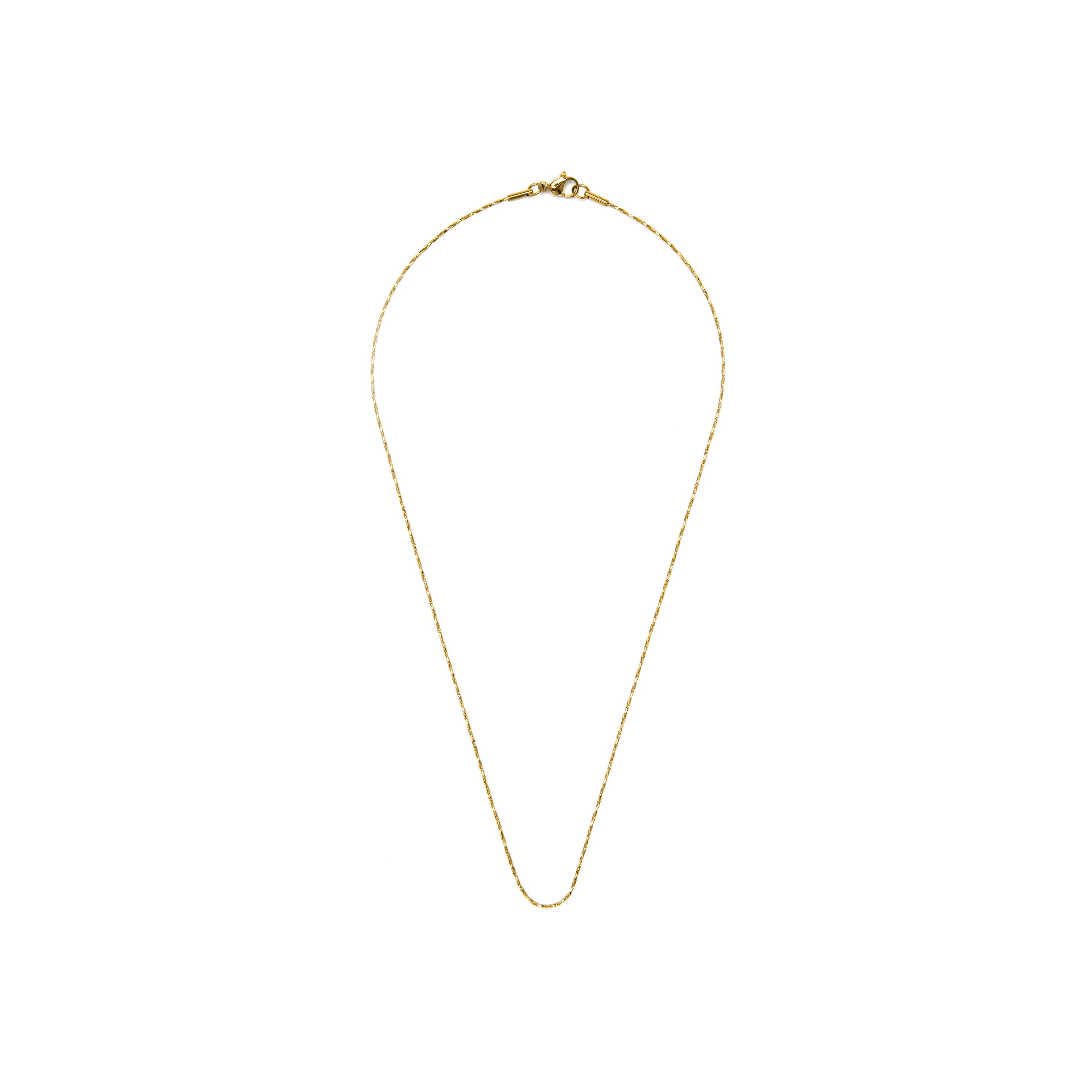 Collar de 45cm acabado en oro amarillo de 18k - Abki