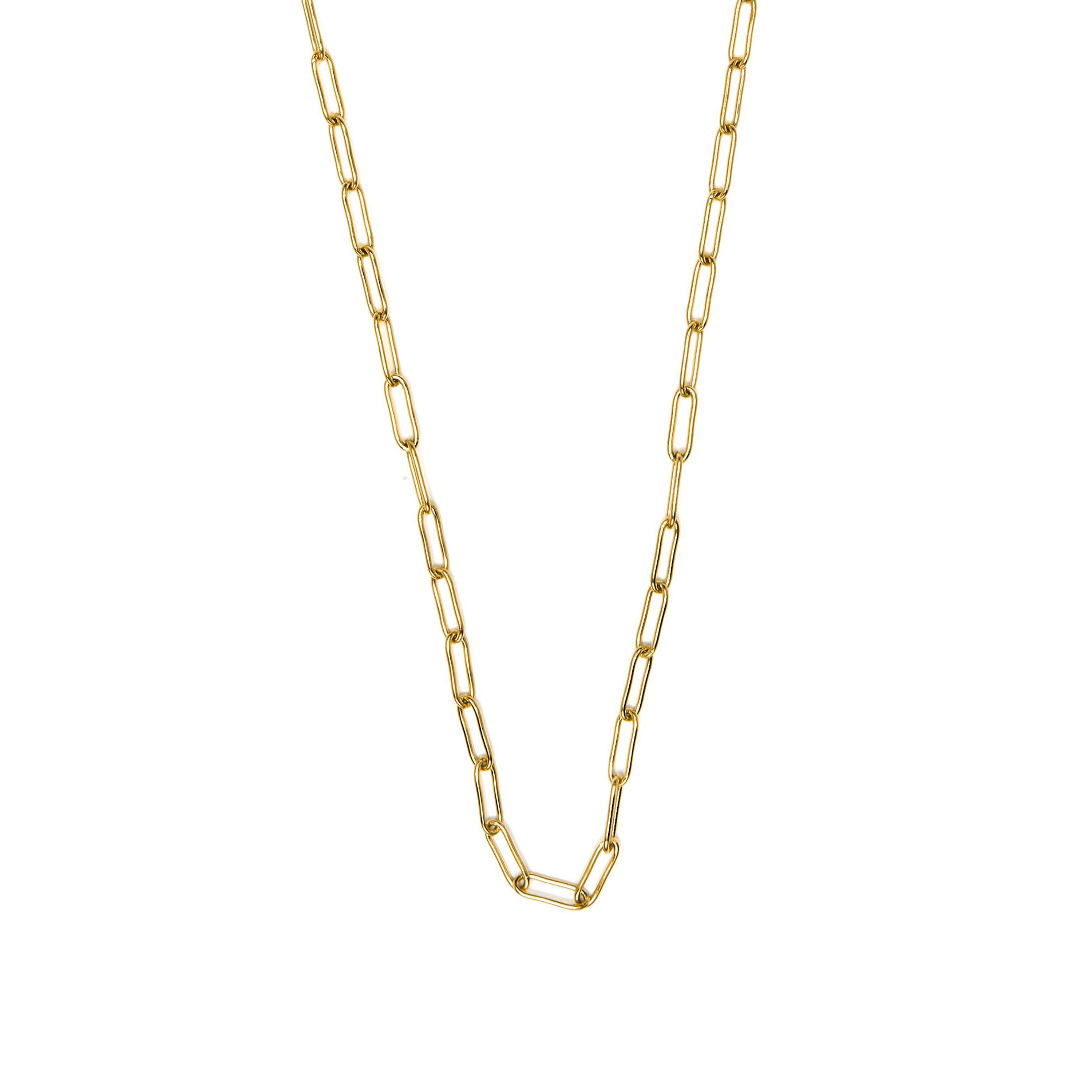 Collar de 60cm acabado en oro amarillo de 18k - Sanmi