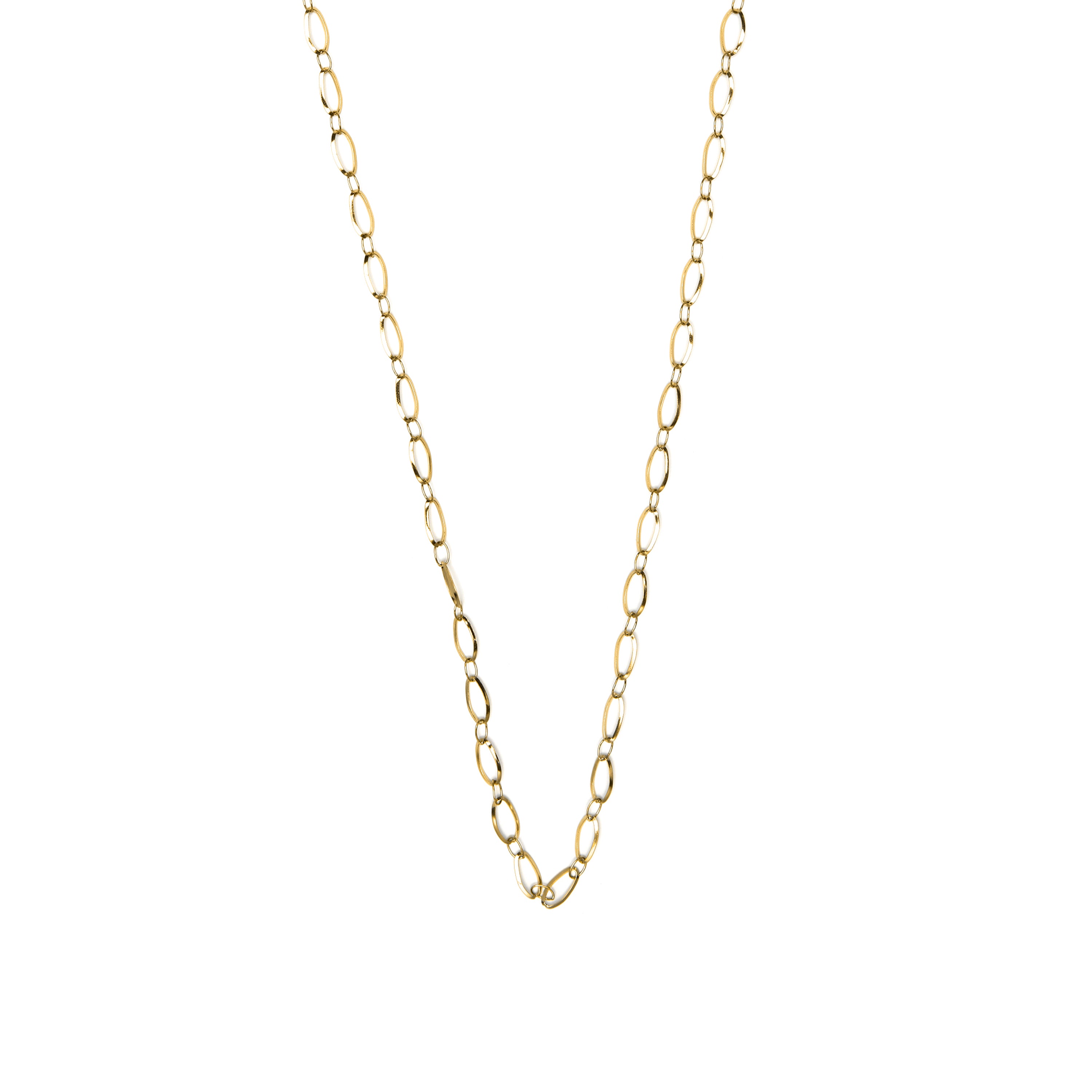 Collar de 60cm acabado en oro amarillo de 18k - Sasil