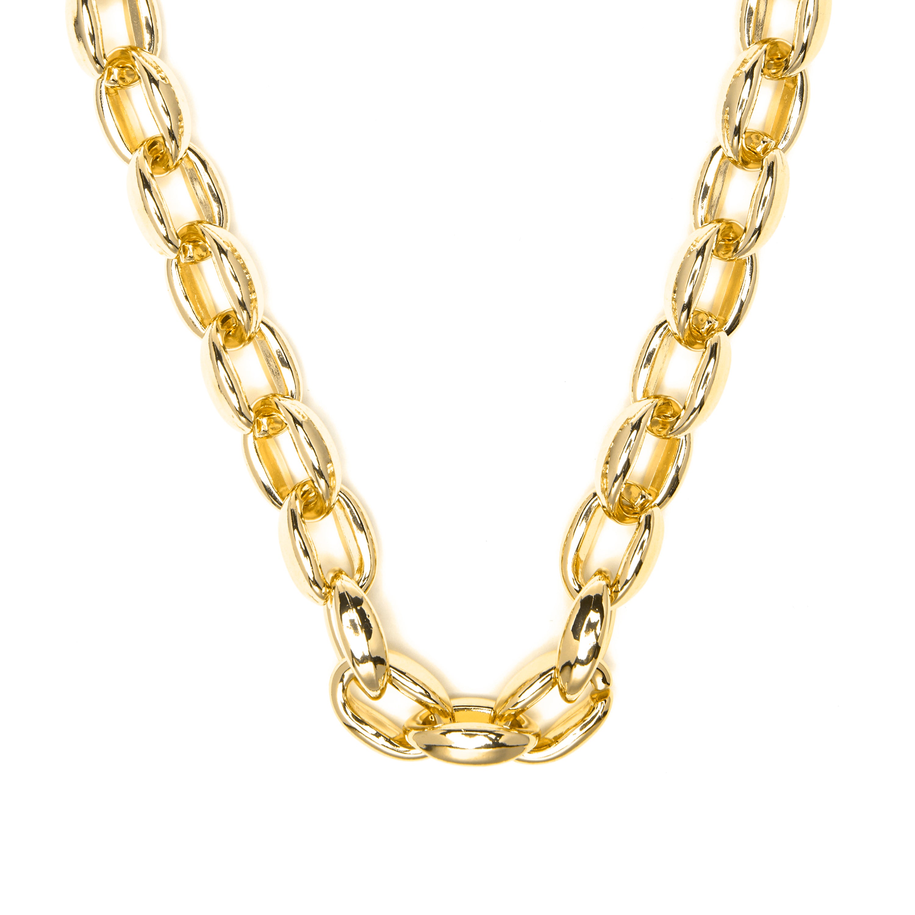 Collar de 45cm acabado en oro amarillo de 18k - Aula