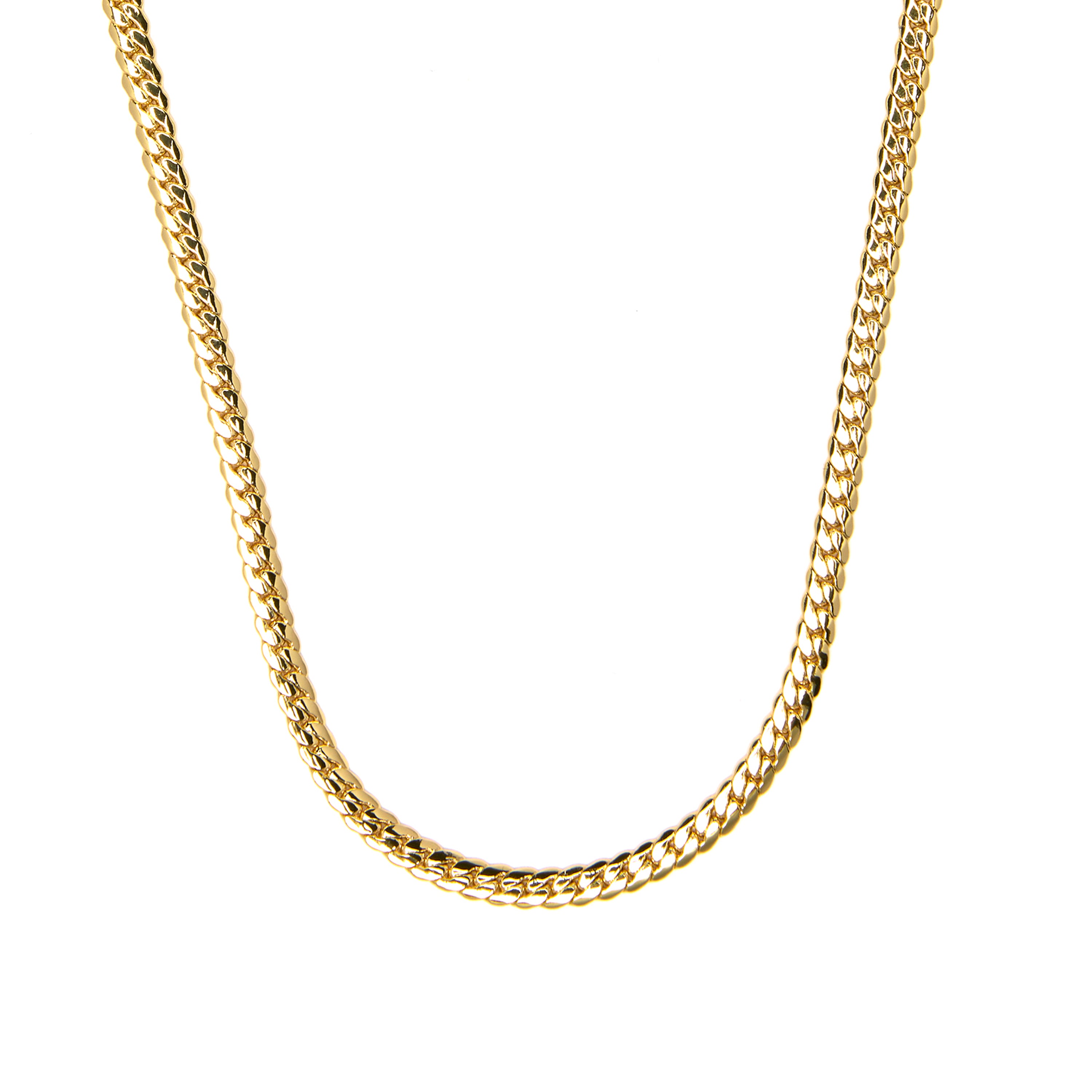 Collar de 47cm acabado en oro amarillo de 18k - Nanja