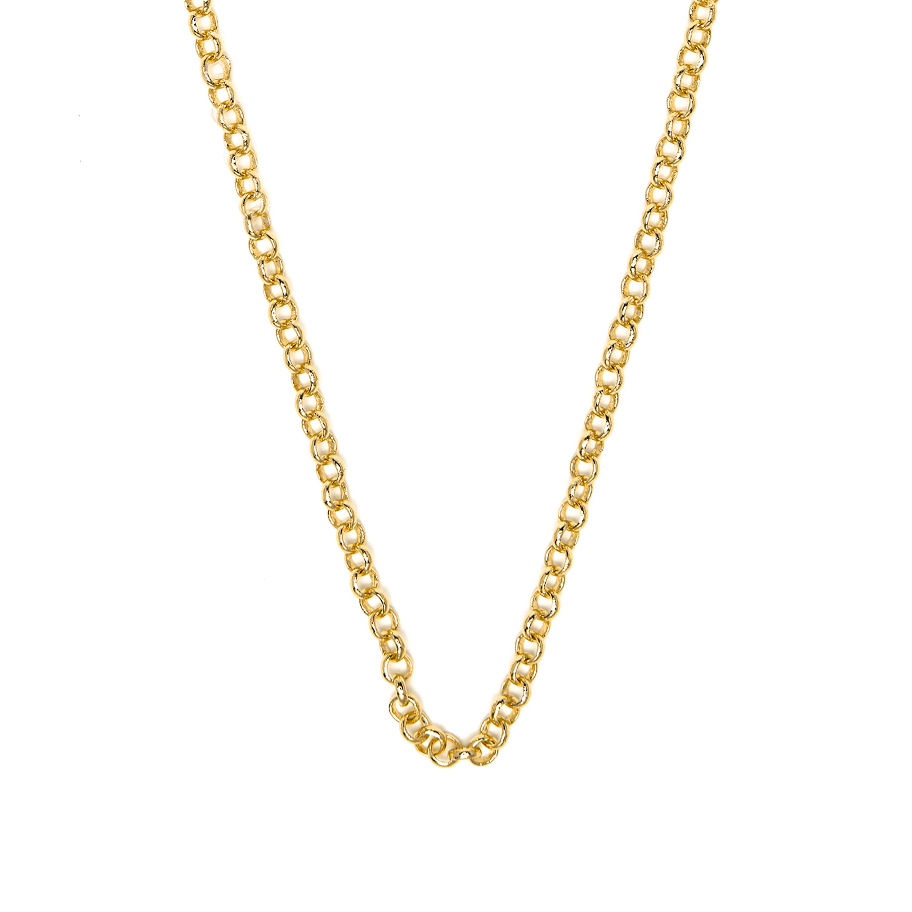 Collar de 50cm acabado en oro amarillo de 18k - Lakbra