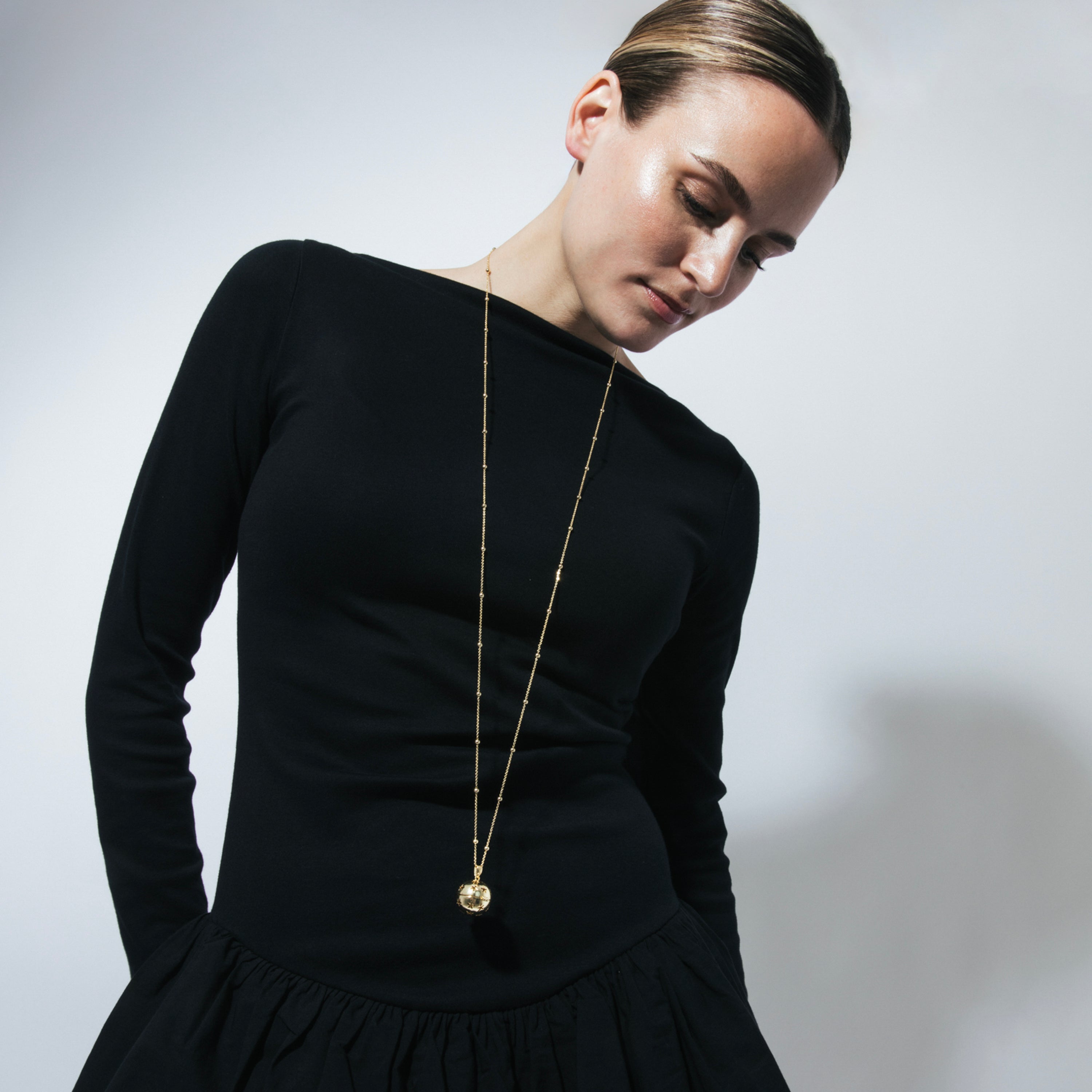 Collar acabado en oro amarillo de 18k - Yebah