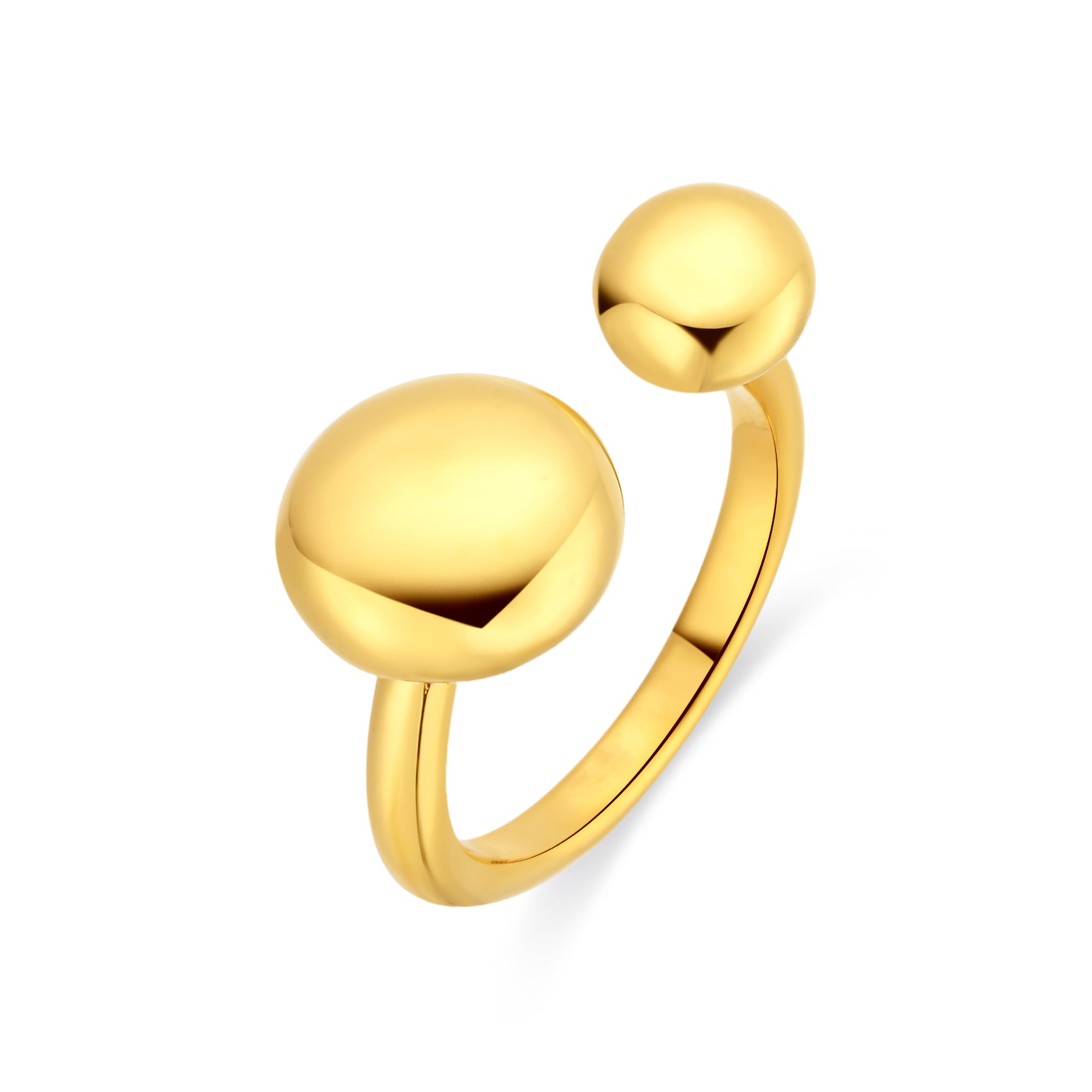 Anillo acabado en oro amarillo de 18k - Pazai