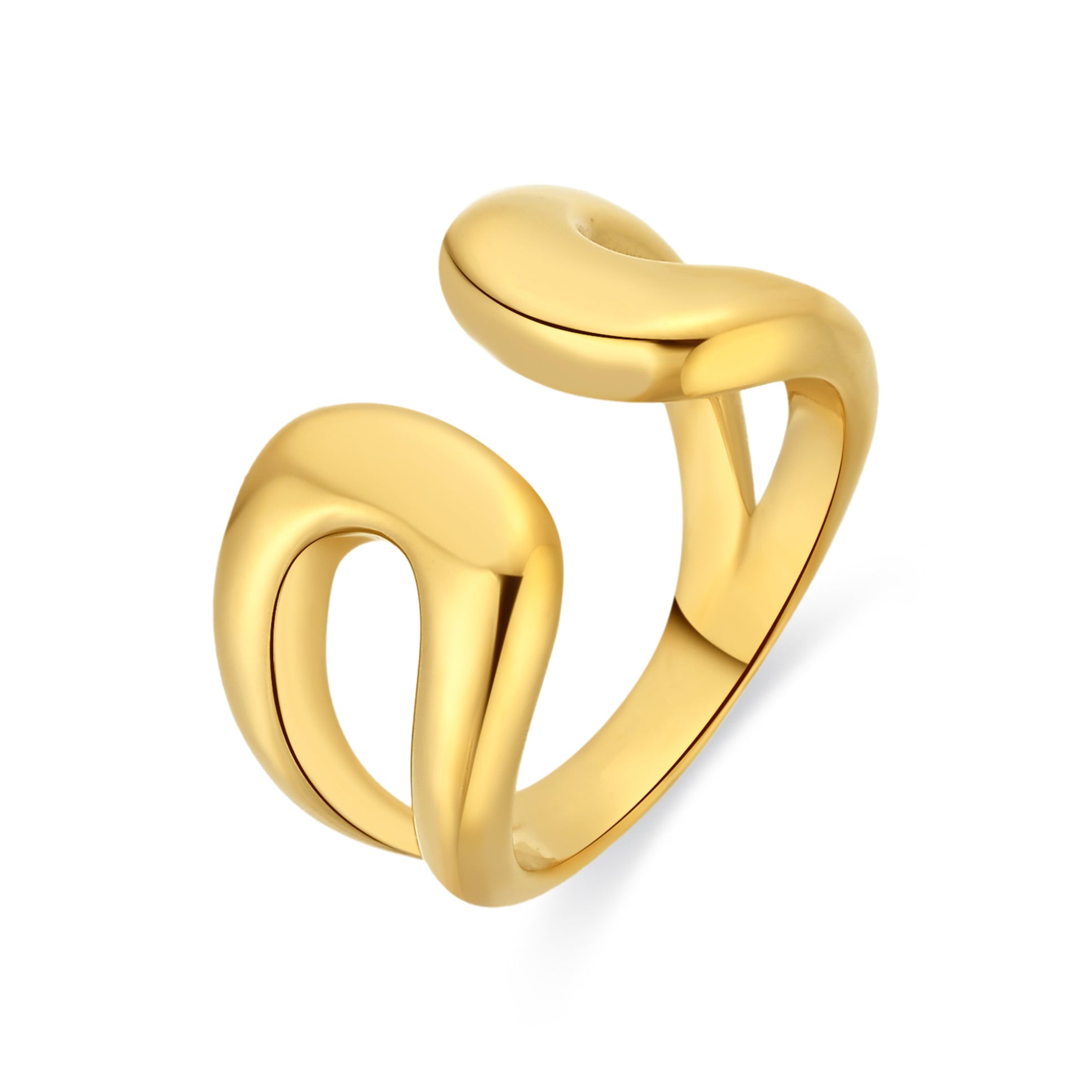 Anillo acabado en oro amarillo de 18k - Ithra