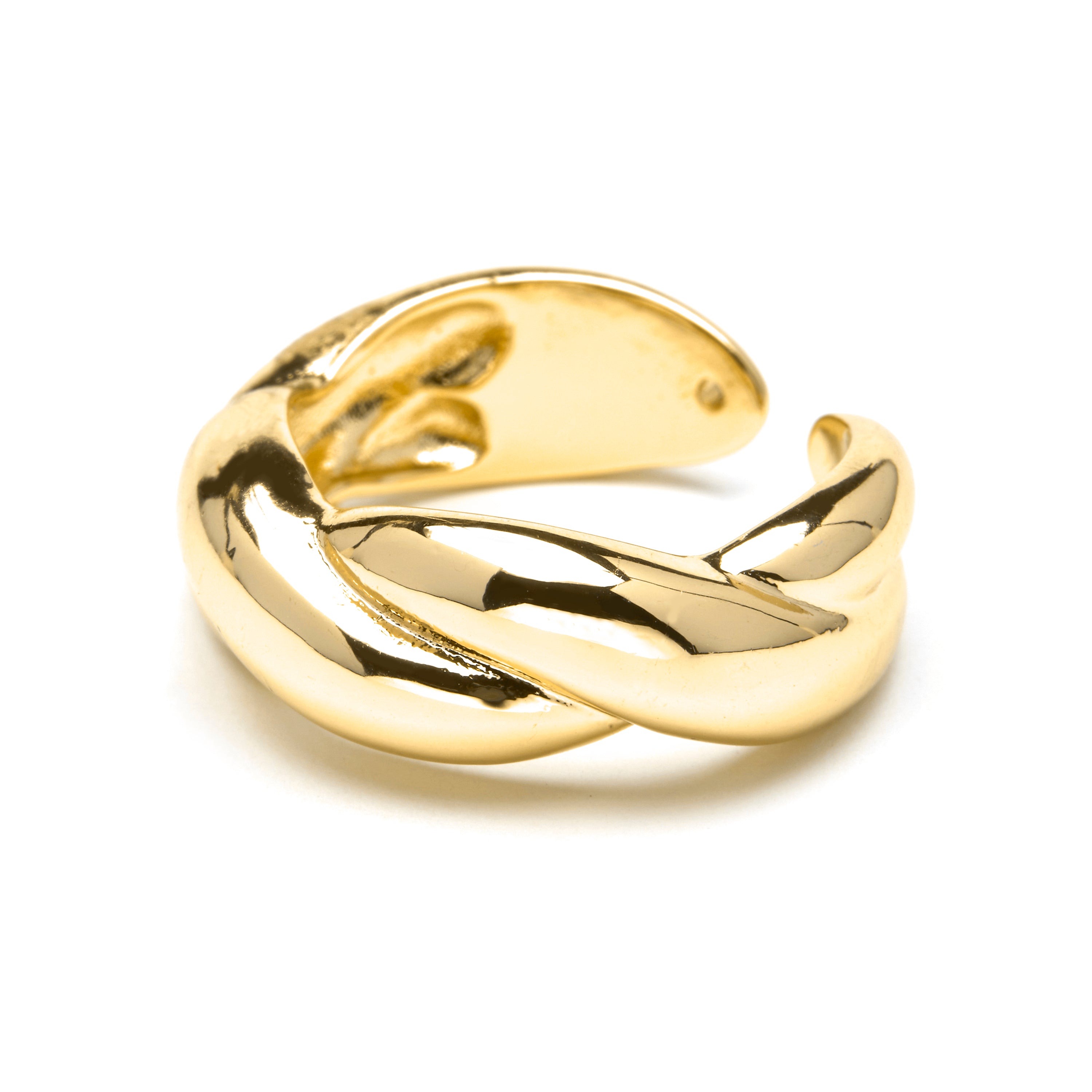 Anillo acabado en oro amarillo de 18k - Fayna