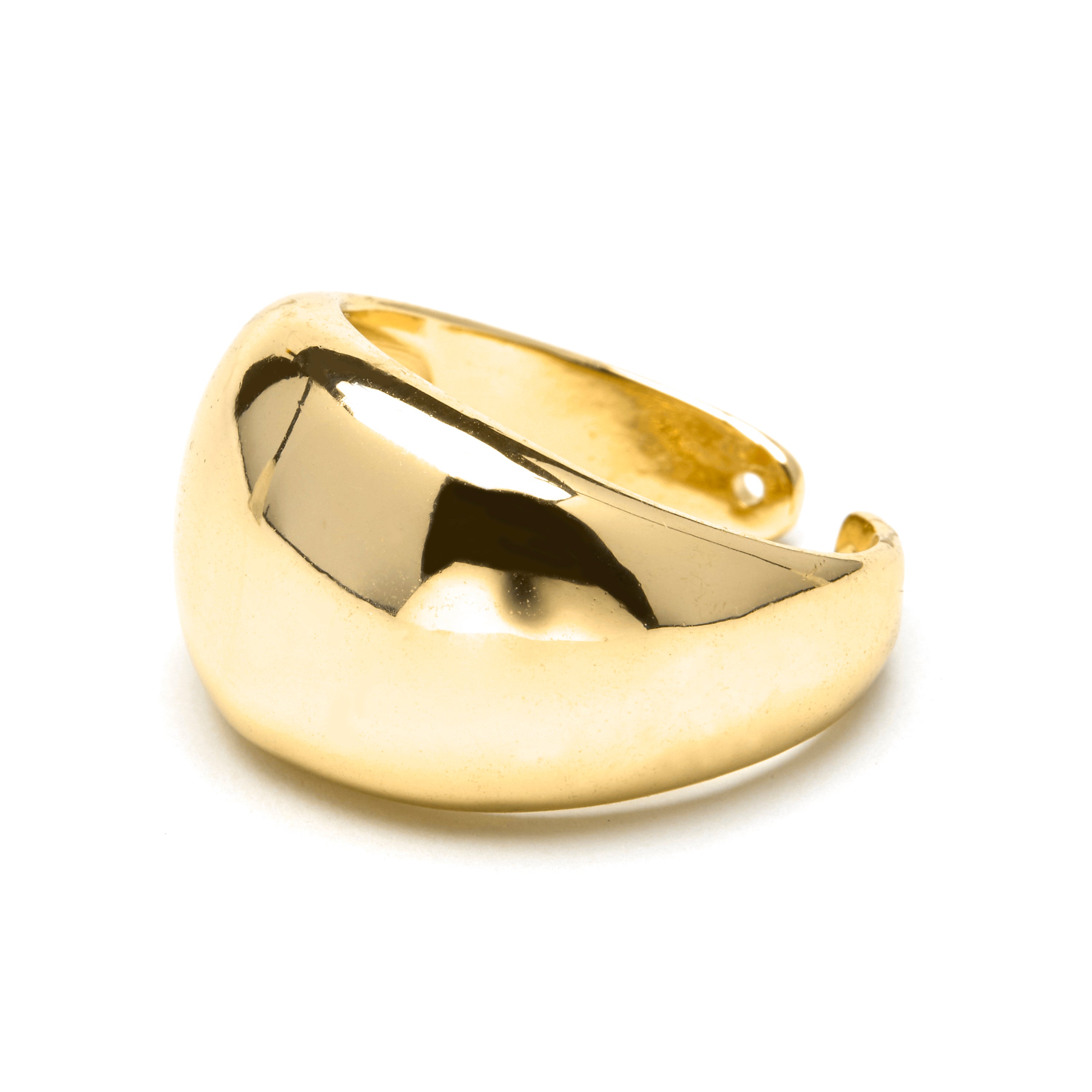 Anillo acabado en oro amarillo de 18k - Nura