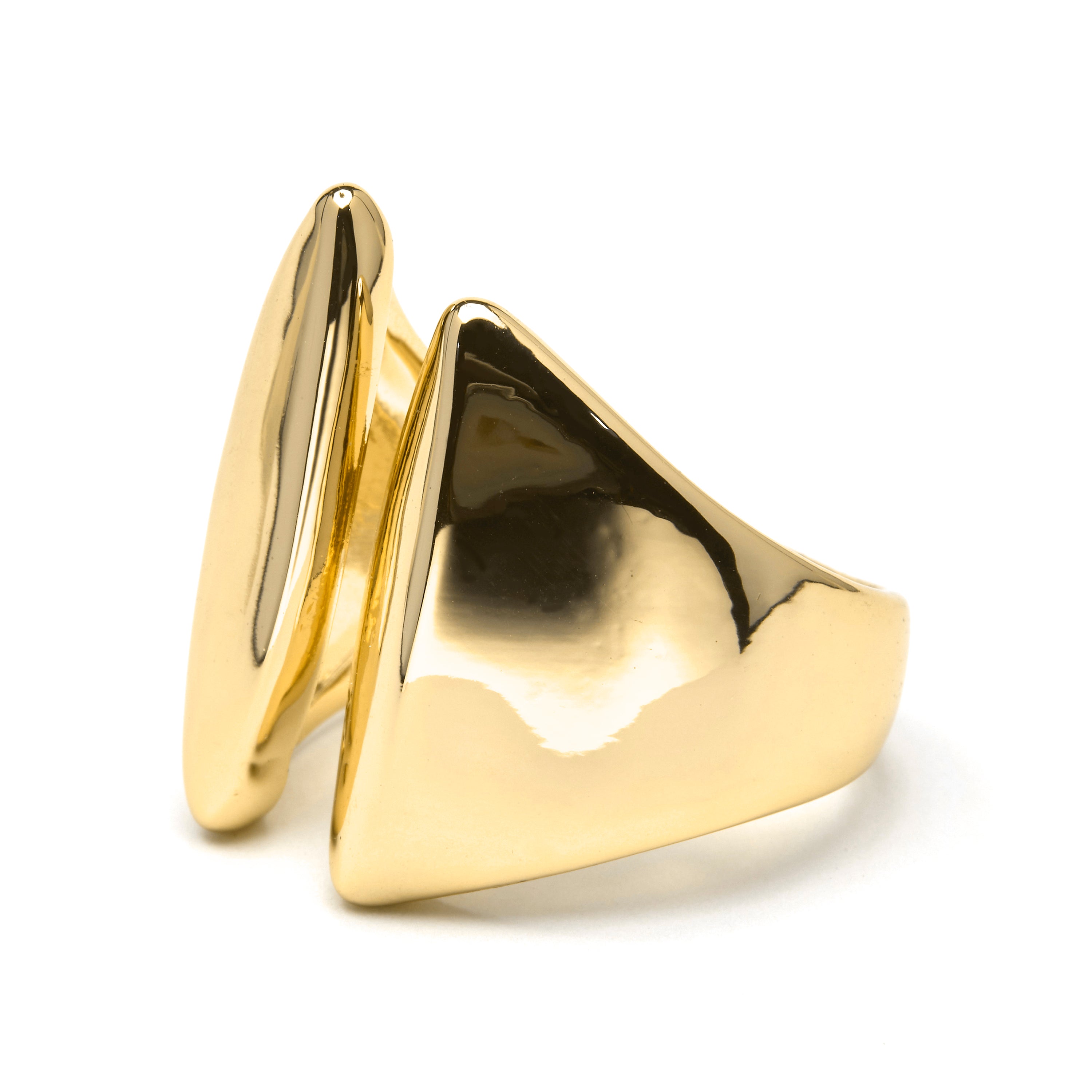 Anillo acabado en oro amarillo de 18k - Yaslah