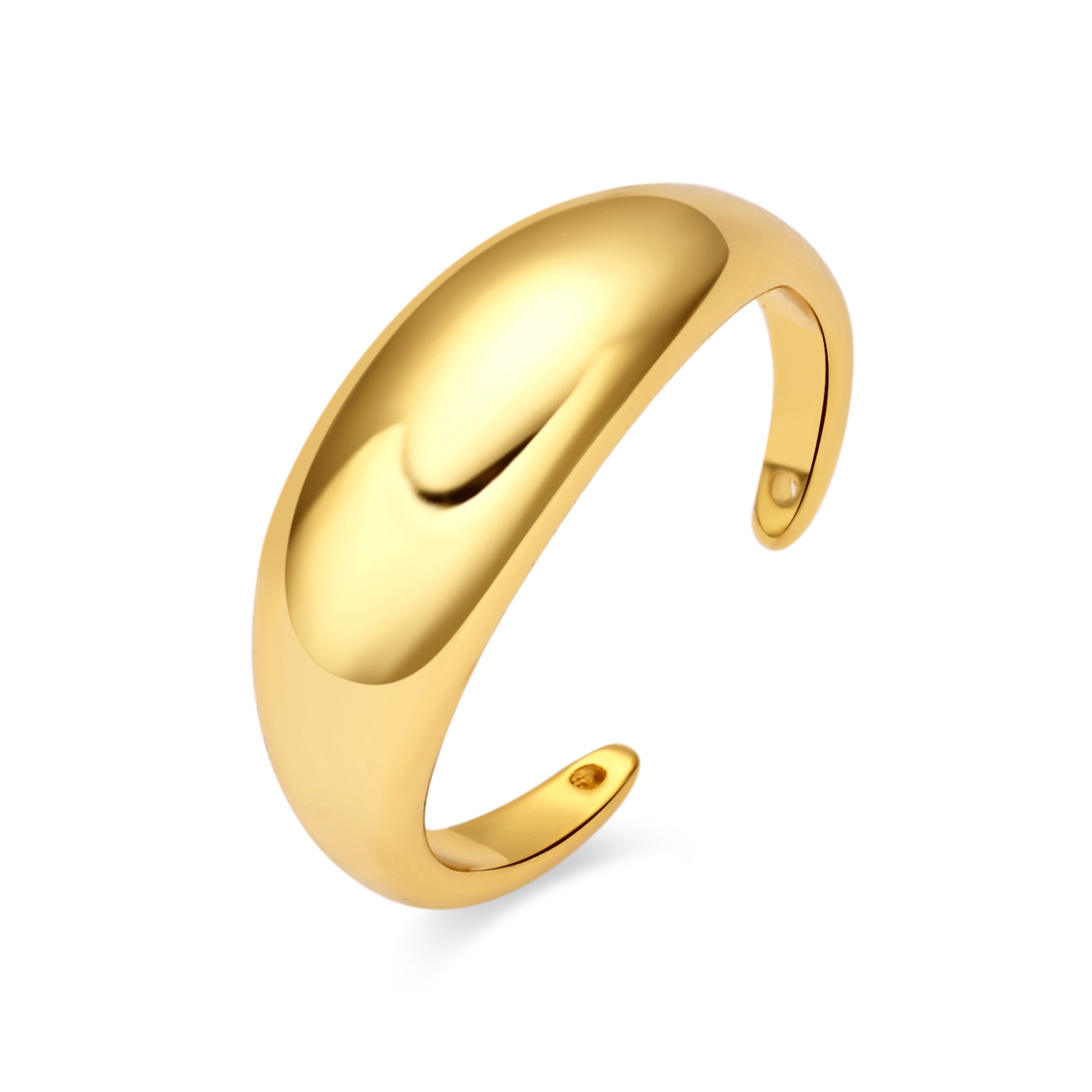 Anillo acabado en oro amarillo de 18k - Egarval