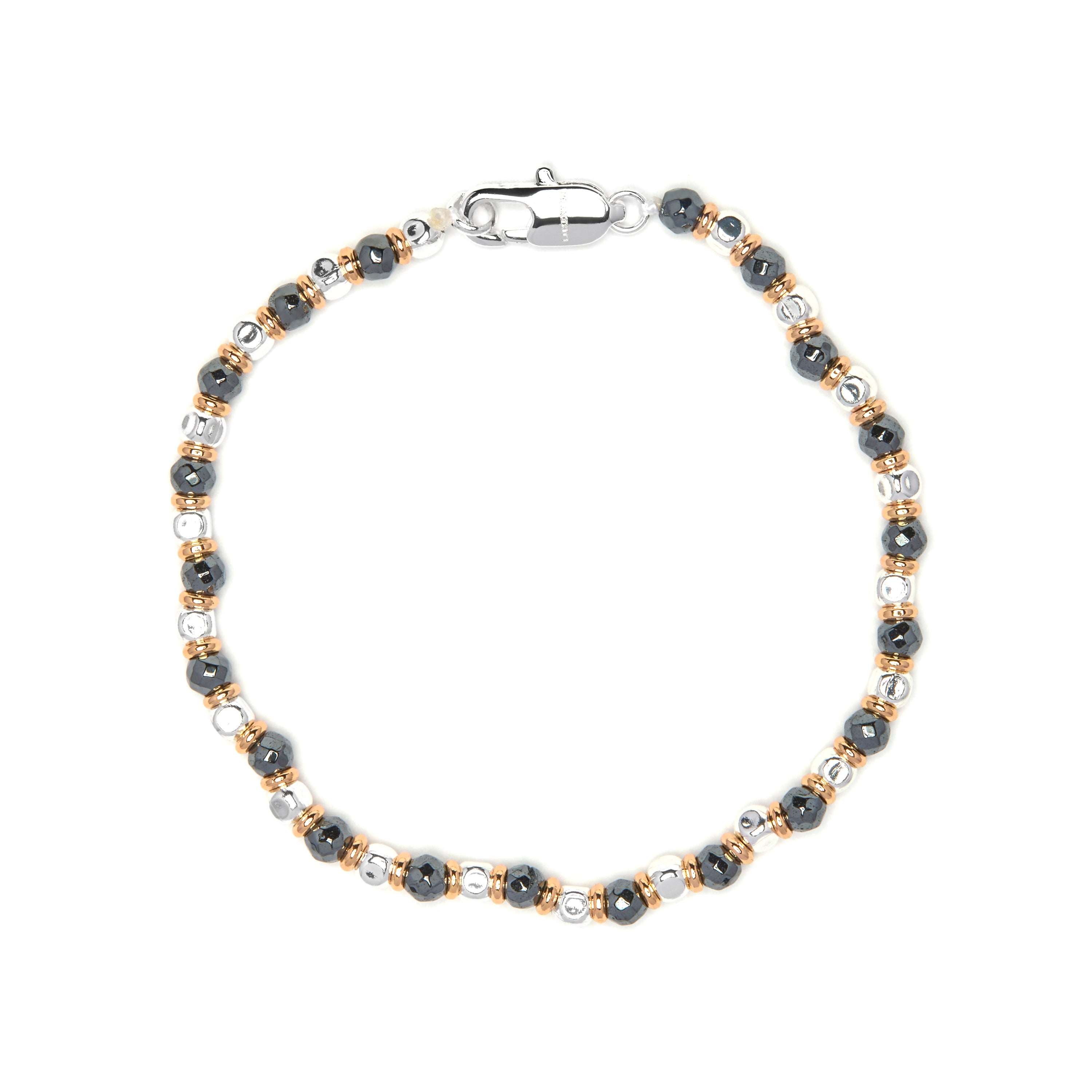 Pulsera acabado oro amarillo de 18k y Hematite - Wryrac