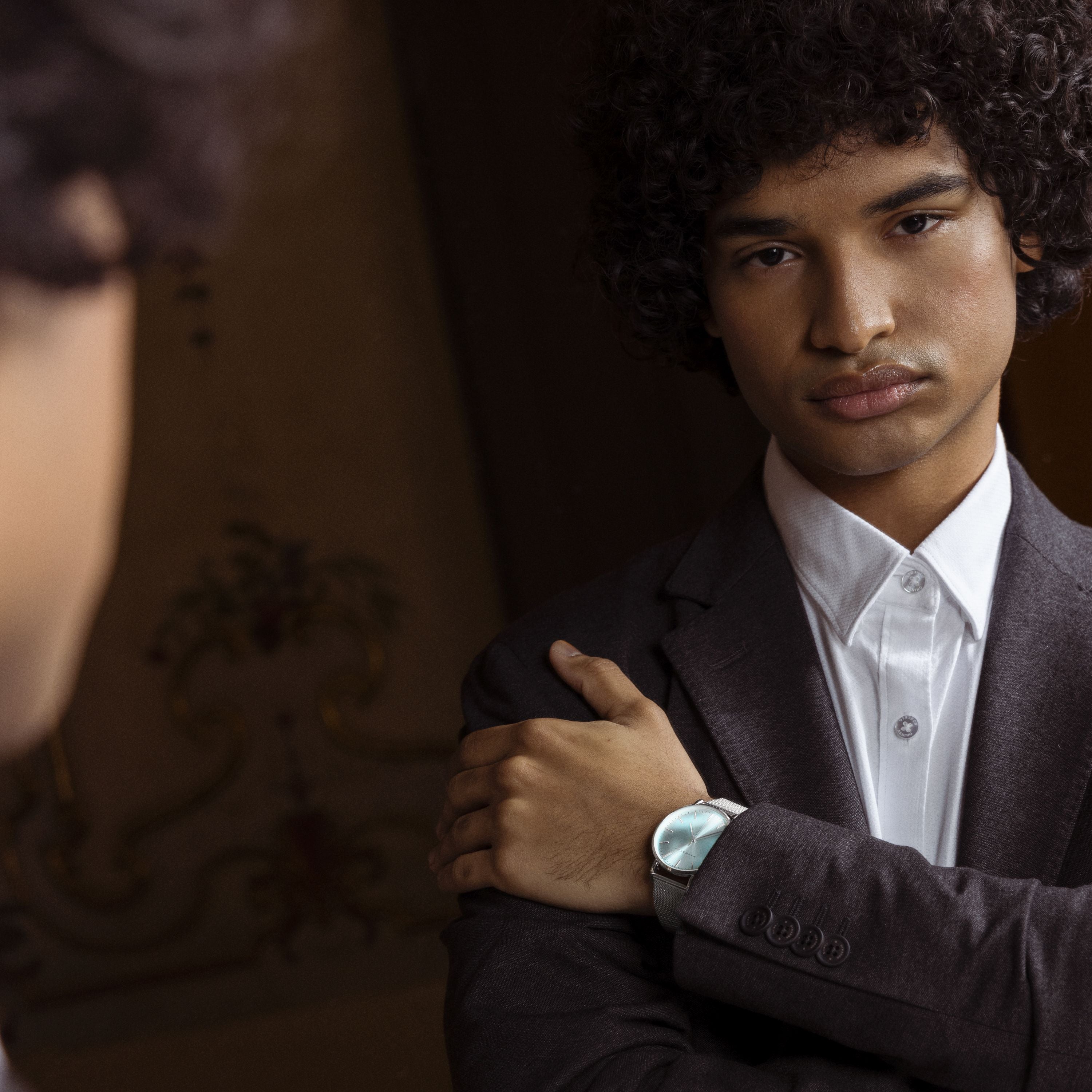 Reloj acabado en rodio - Uzrai