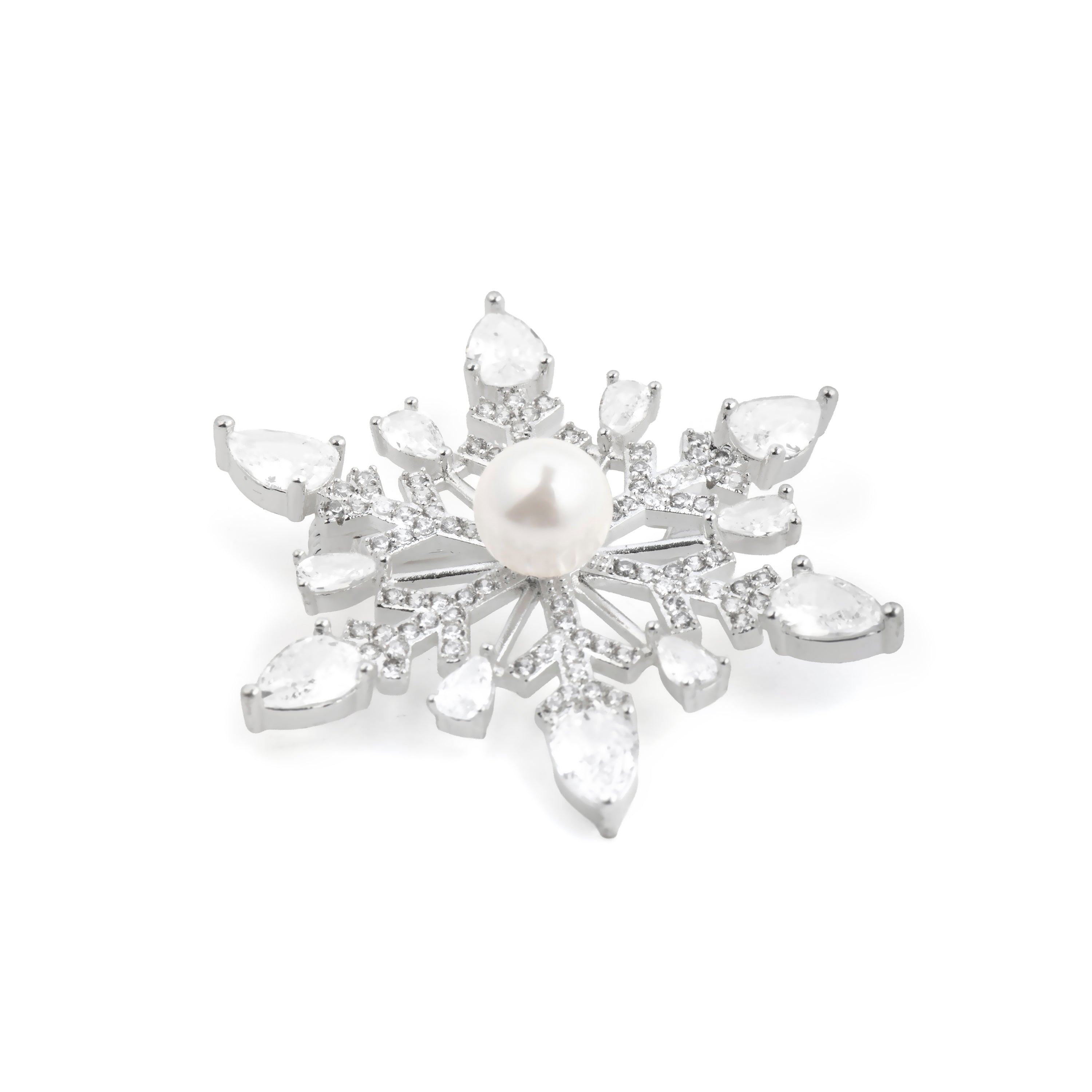 Broche de Perla Blanca acabado en Plata de Ley 925 - Lairat