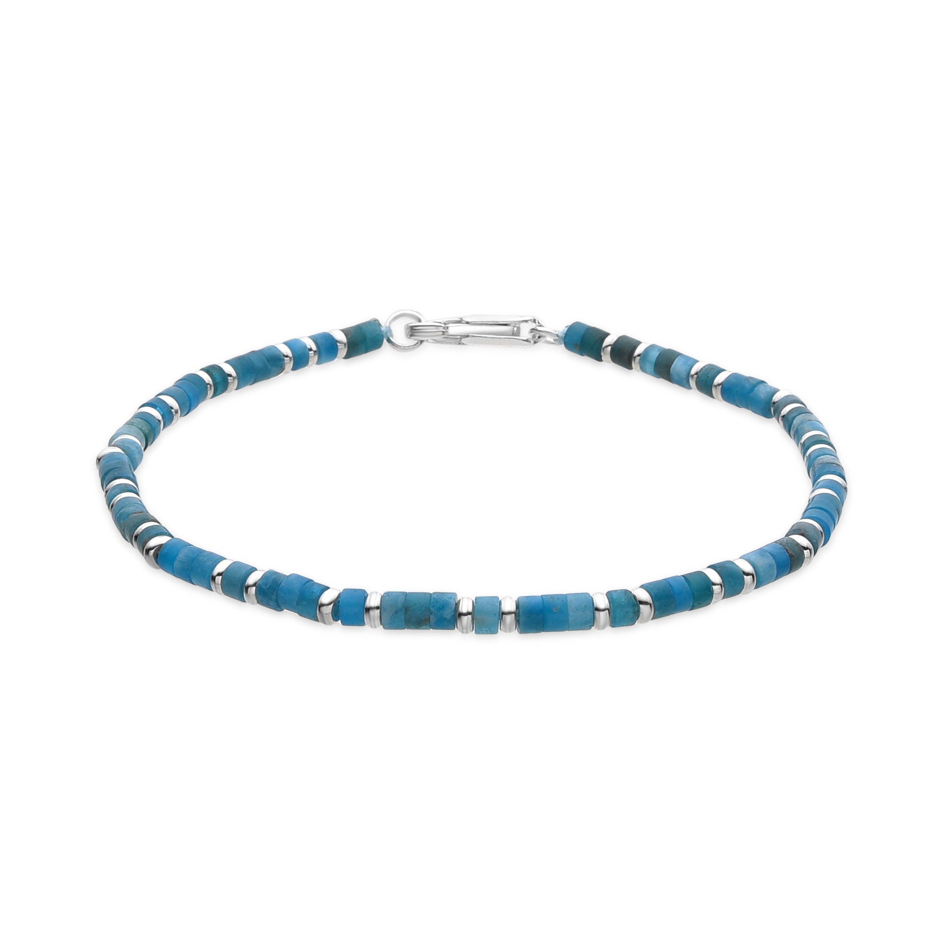 Pulsera acabado plata y Apatita - Hayo