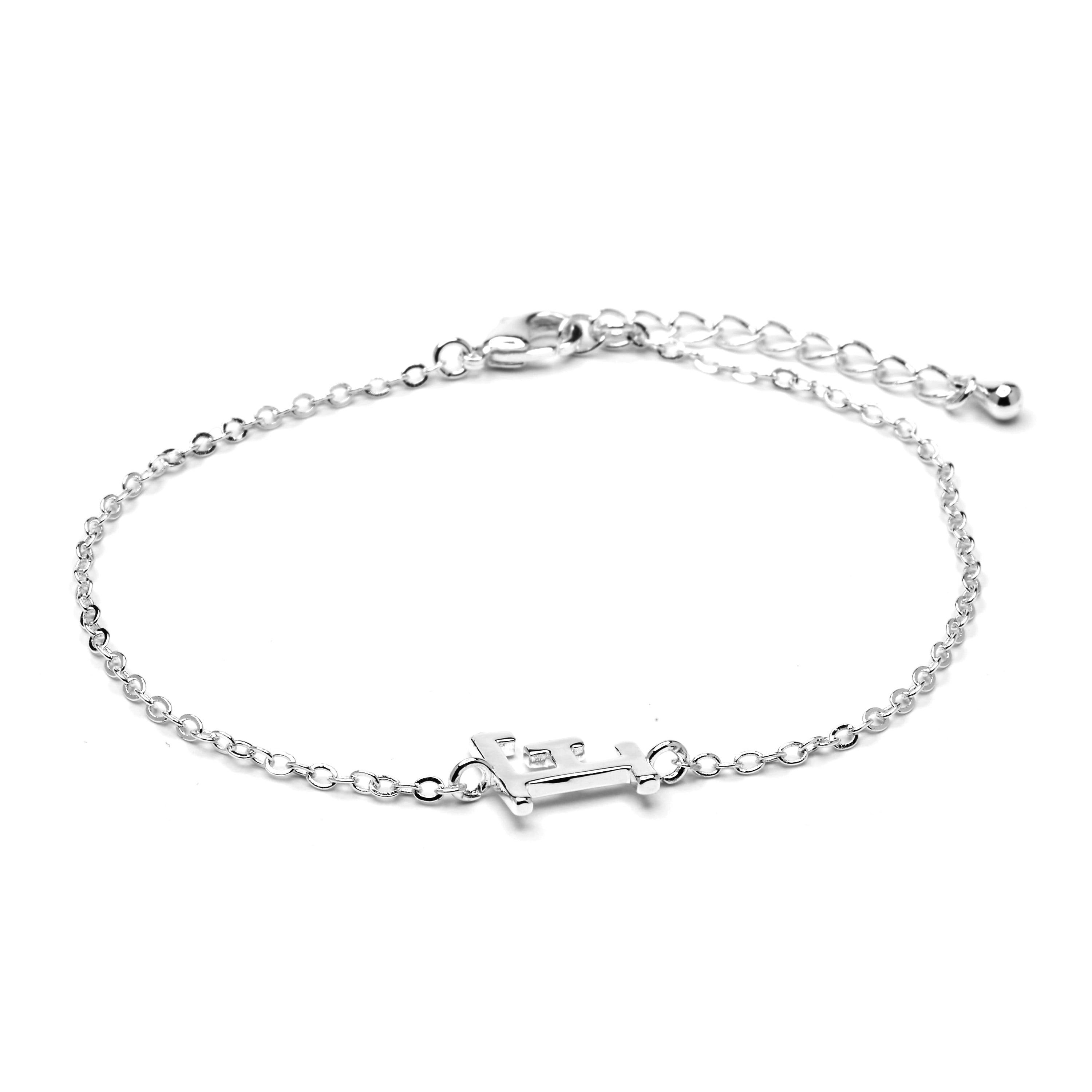 Pulsera acabado plata - Alphabet