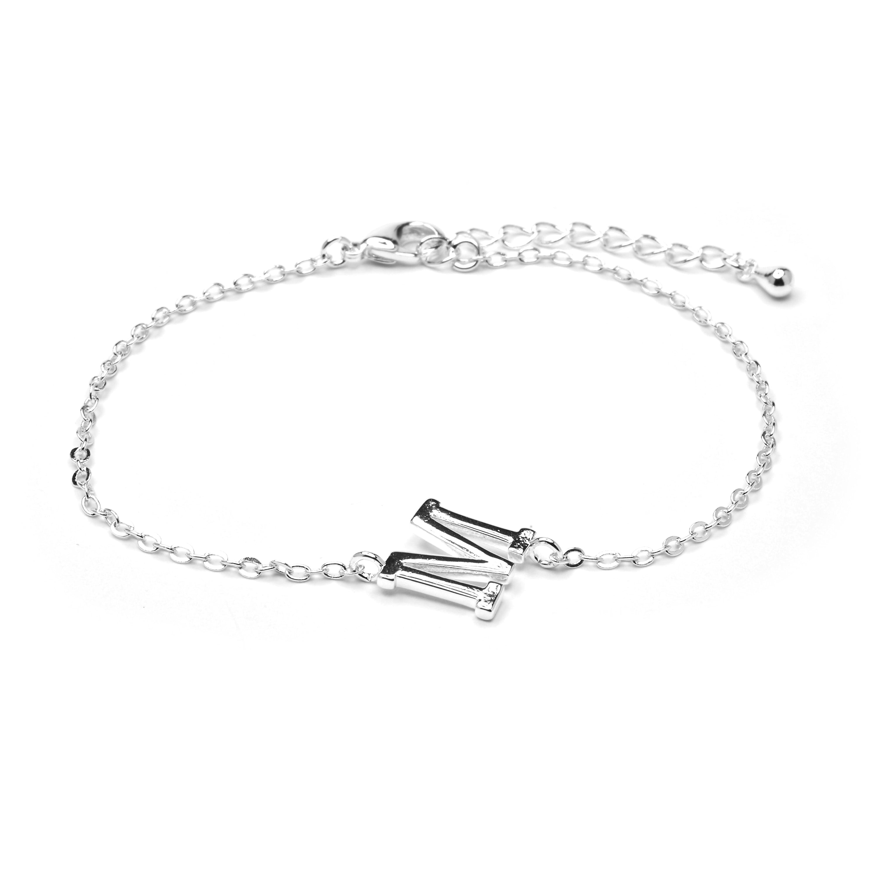 Pulsera acabado plata - Alphabet