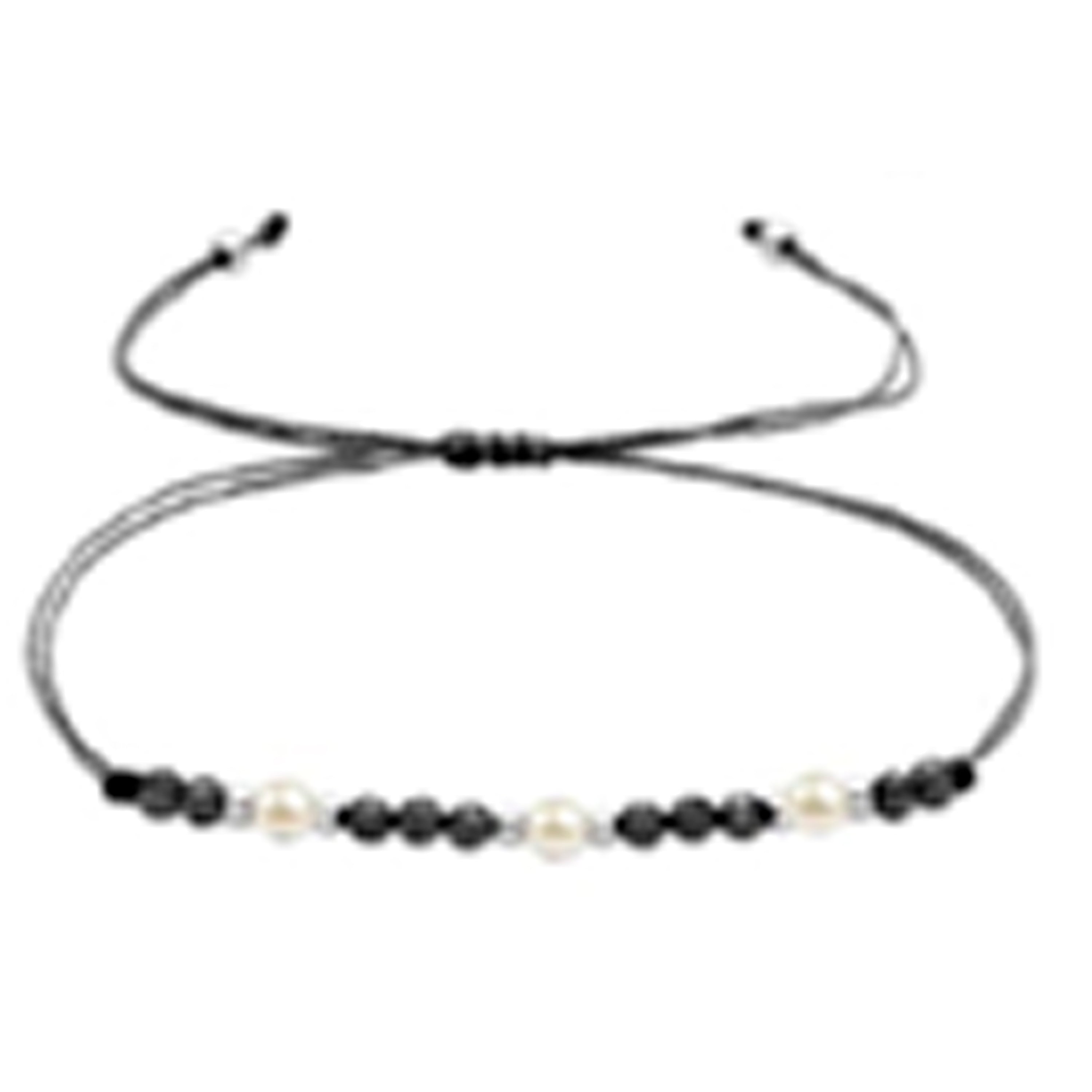 Pulsera de Perla Blanca acabado en Rodio - Shysal