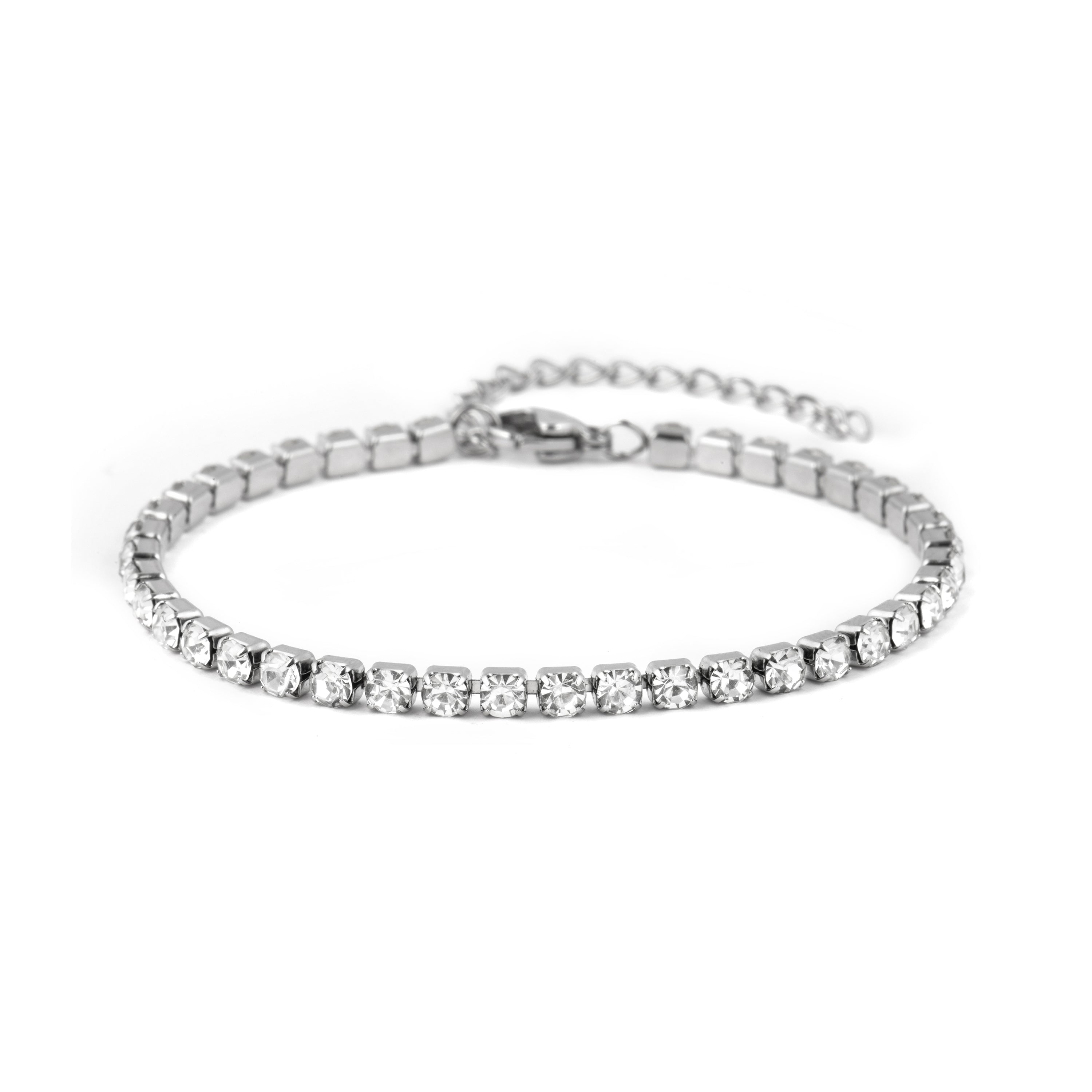Pulsera de Circonita Brillante acabado en Plata de Ley 925 - Baliko