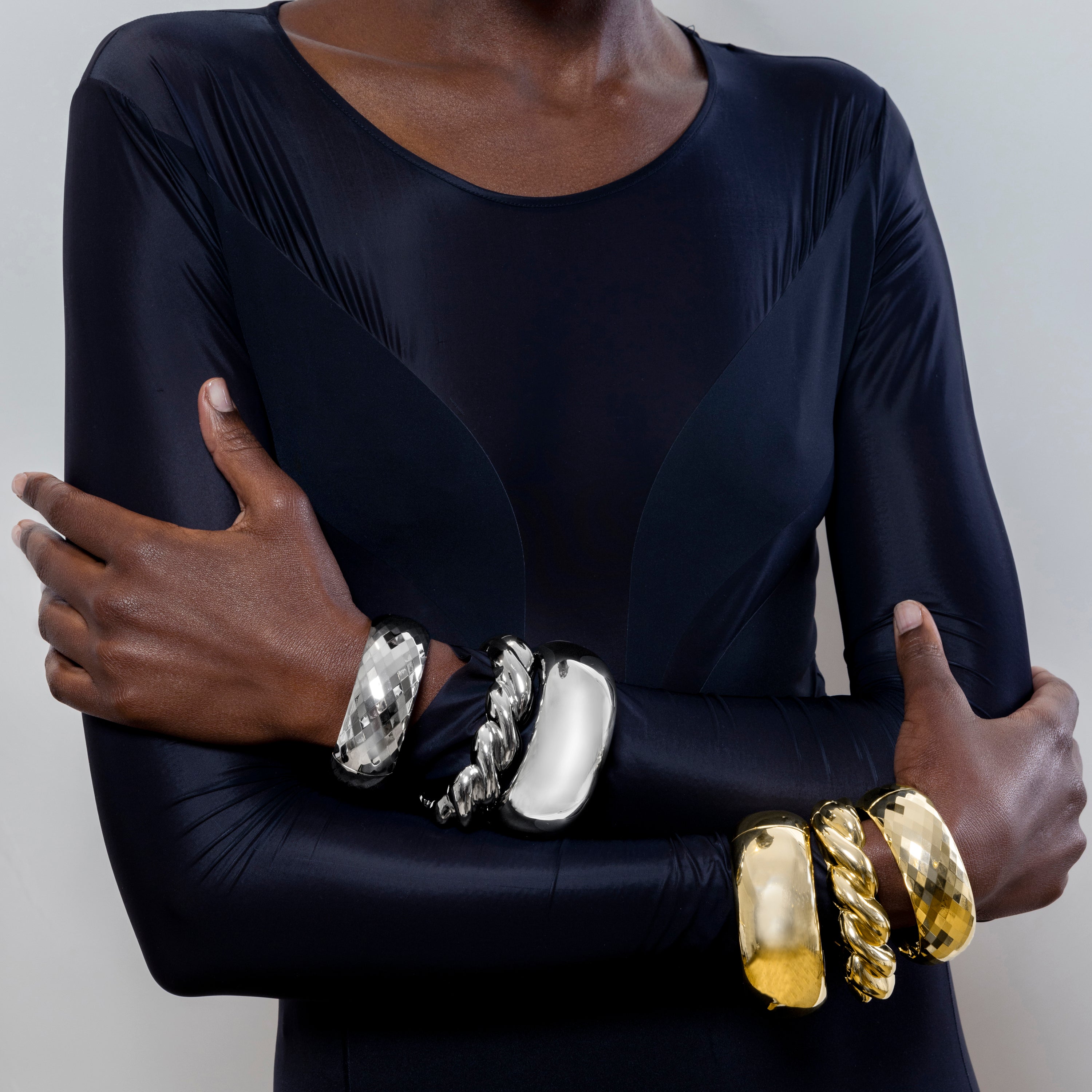 Pulsera acabada en rodio - Zudoc