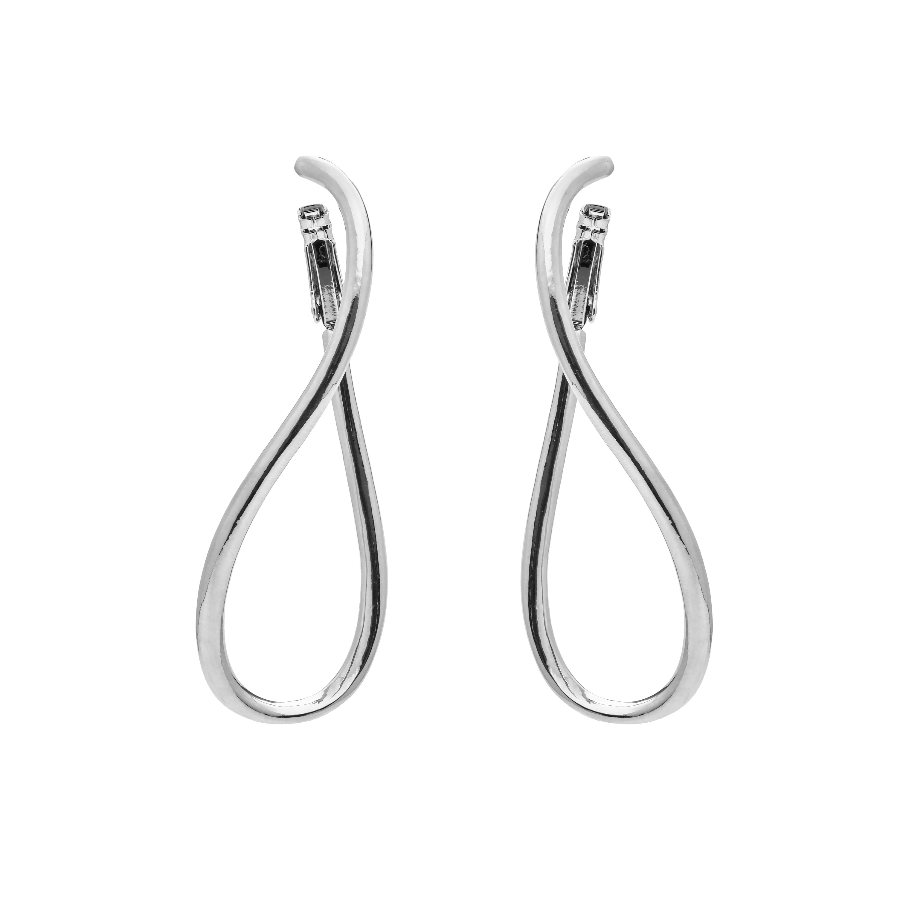 Pendientes acabado en rodio - Lankal