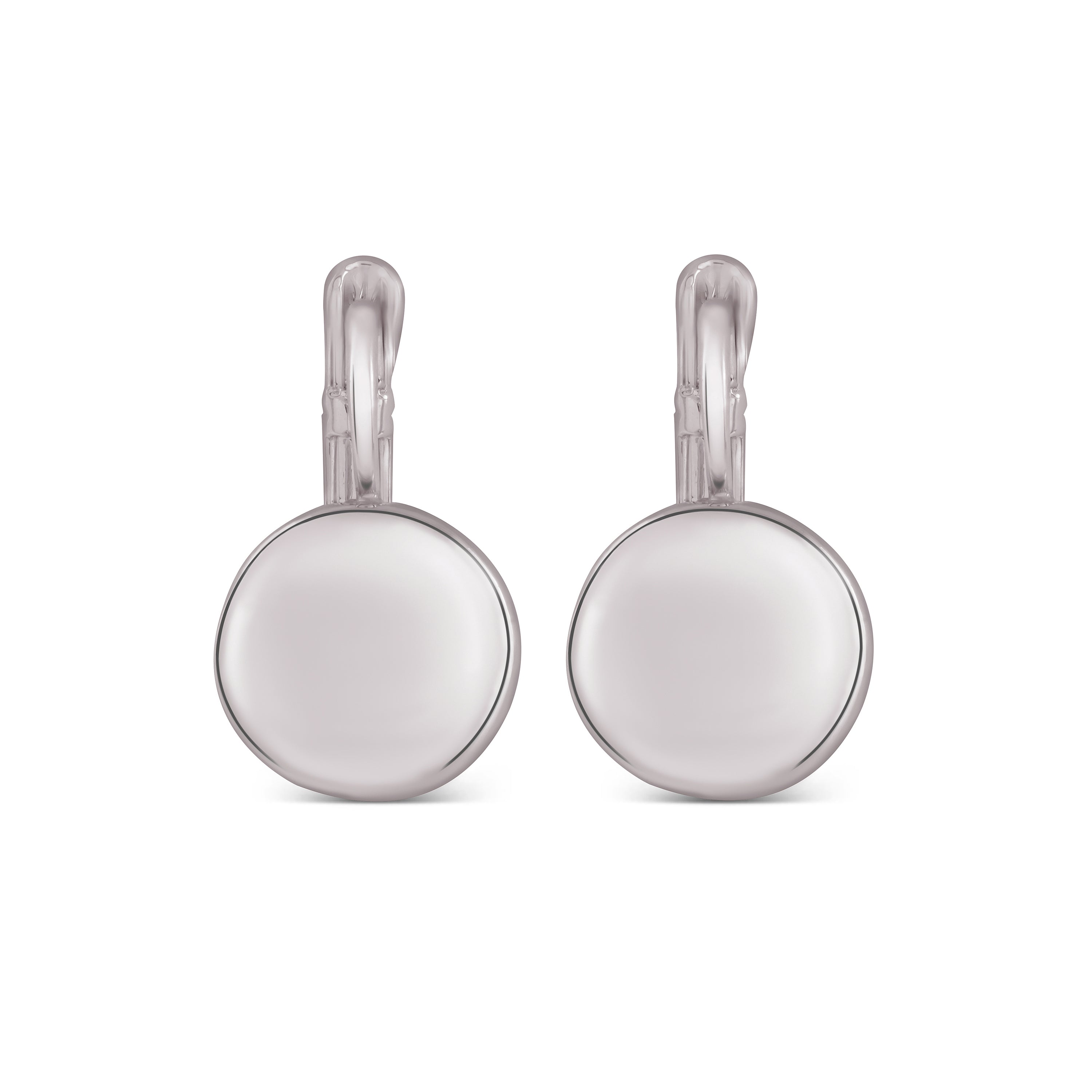 Pendientes acabados en rodio - Wytoka