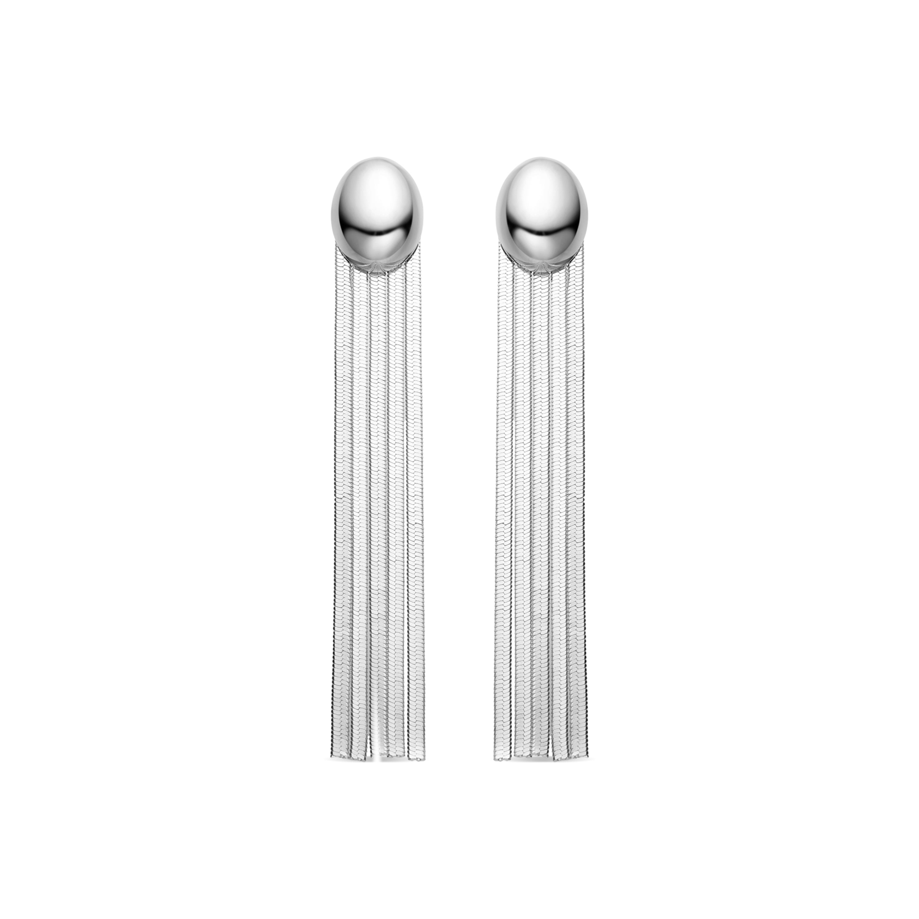 Pendientes acabados en rodio - Dakne