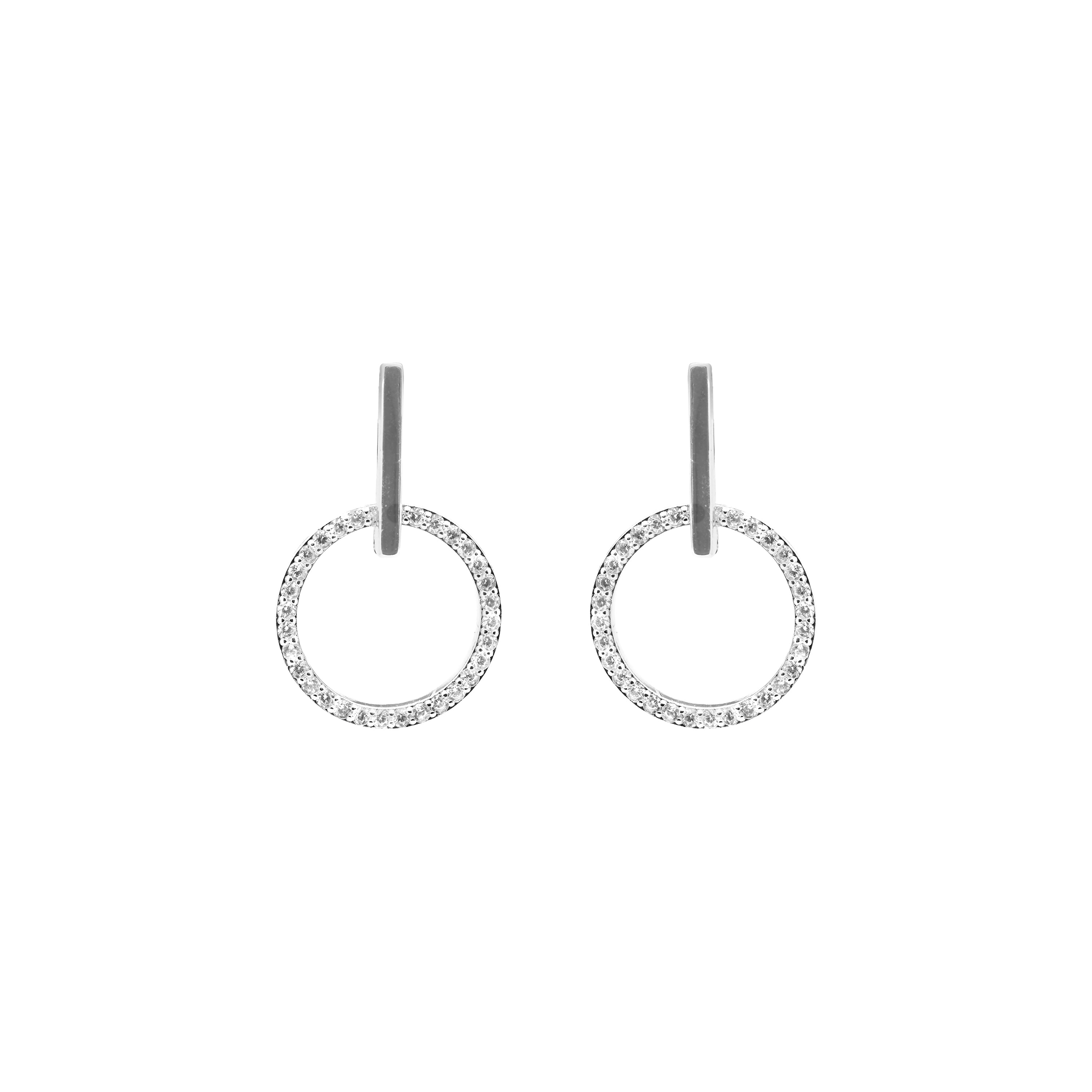 Pendientes acabado en Plata de Ley 925 - Lally